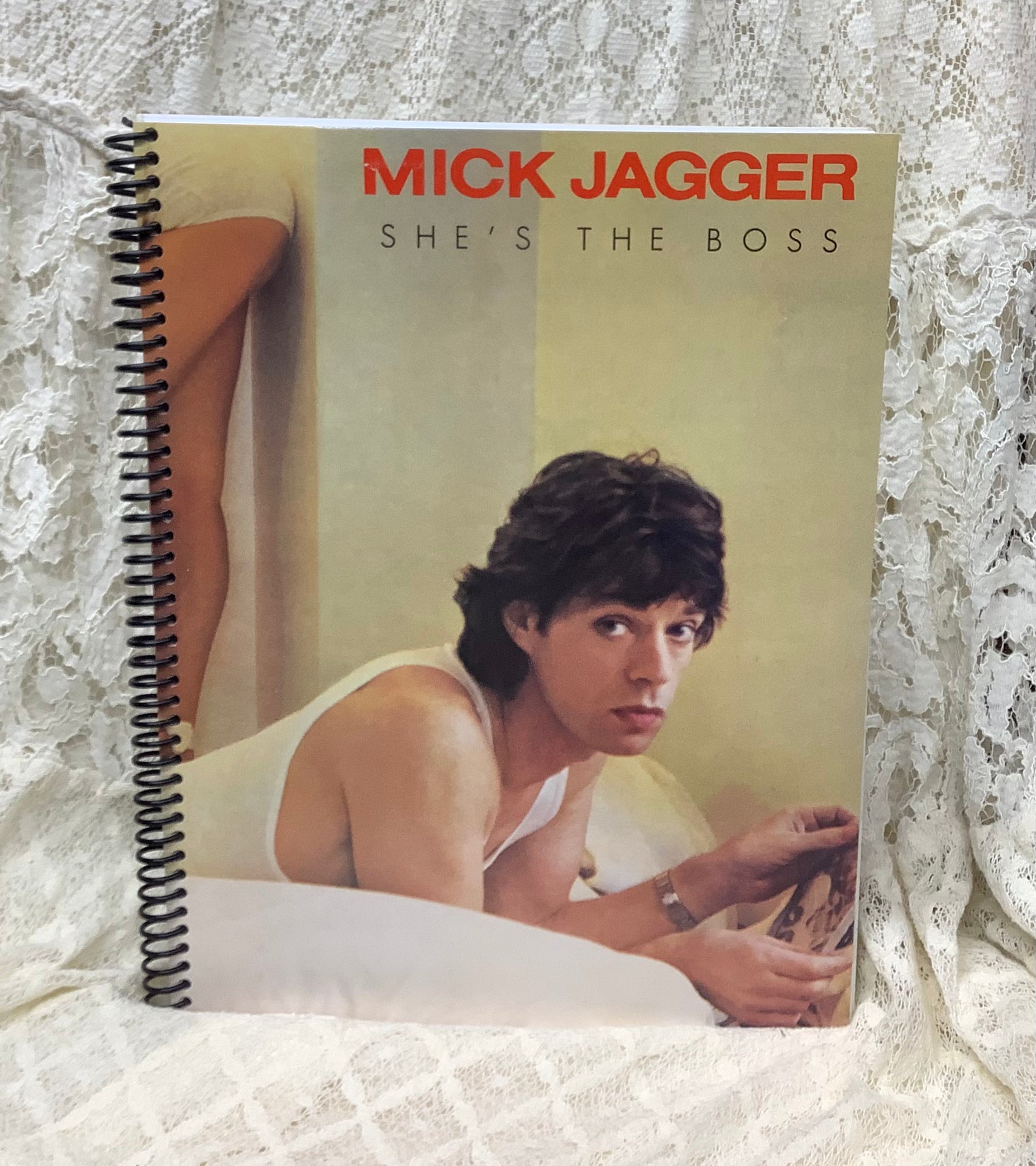 Mick Jagger She’s The Boss Album Cover Notebook