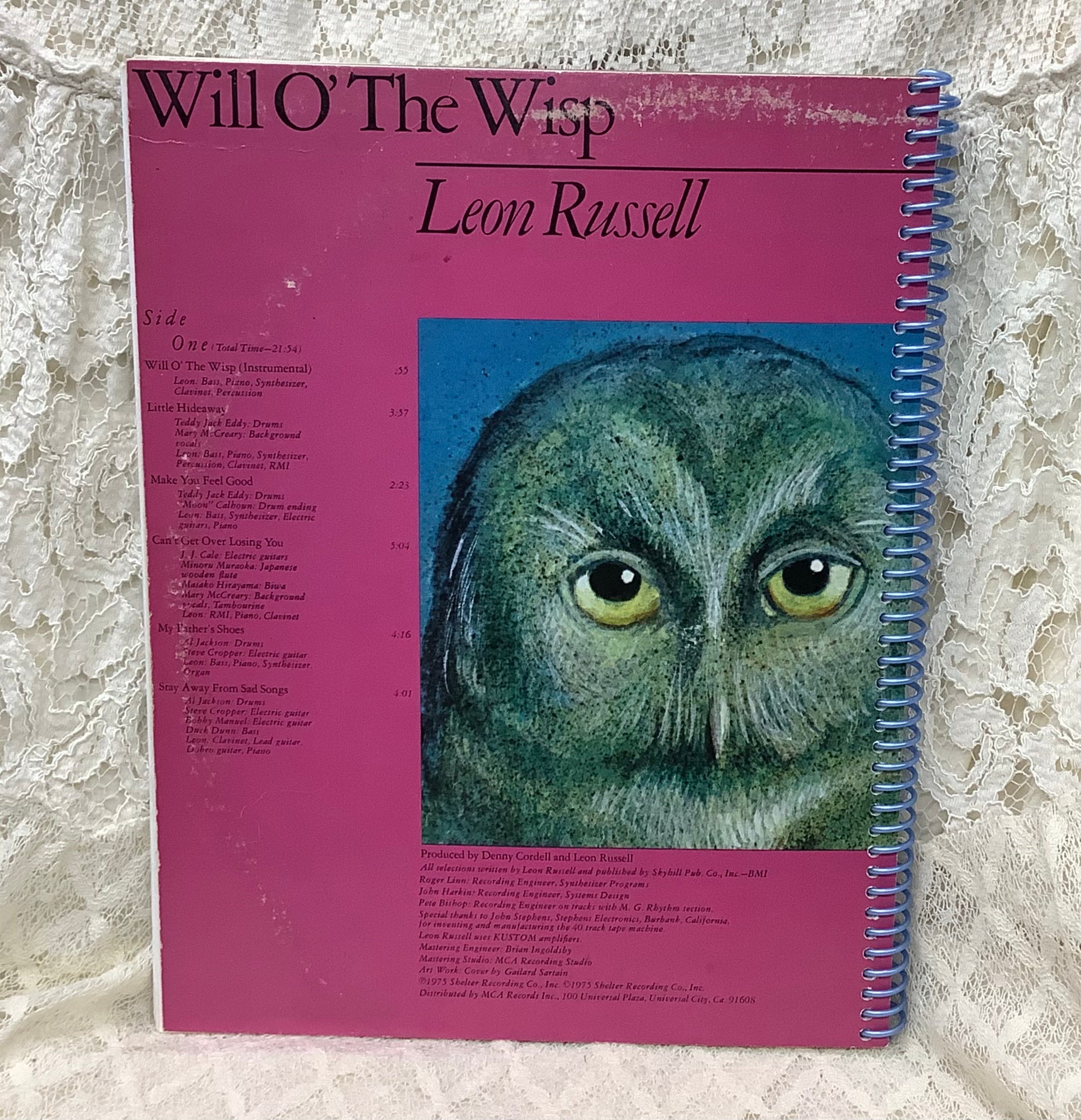 Leon Russell Will O The Wisp Spiral Notebook