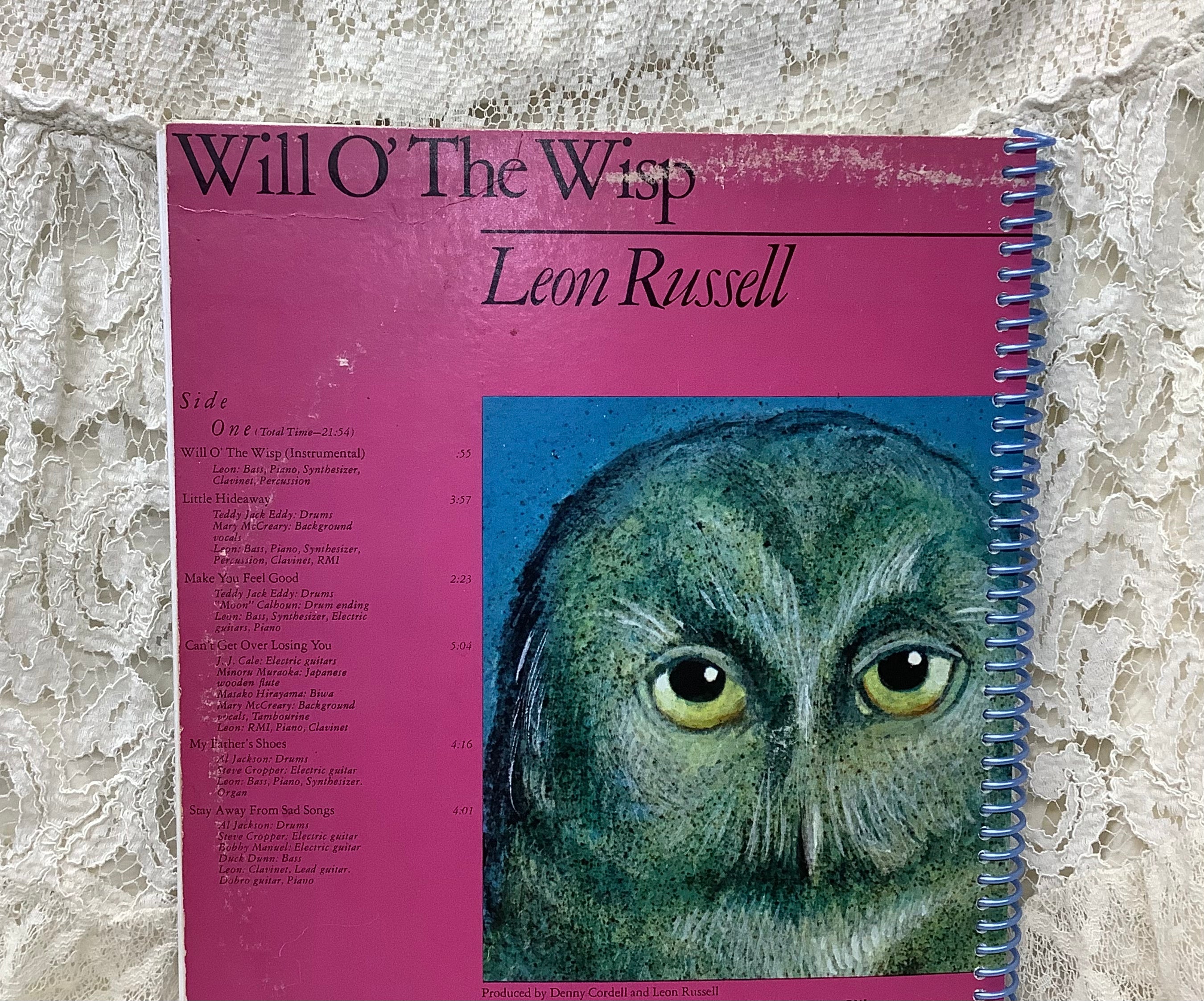 Leon Russell Will O The Wisp Spiral Notebook