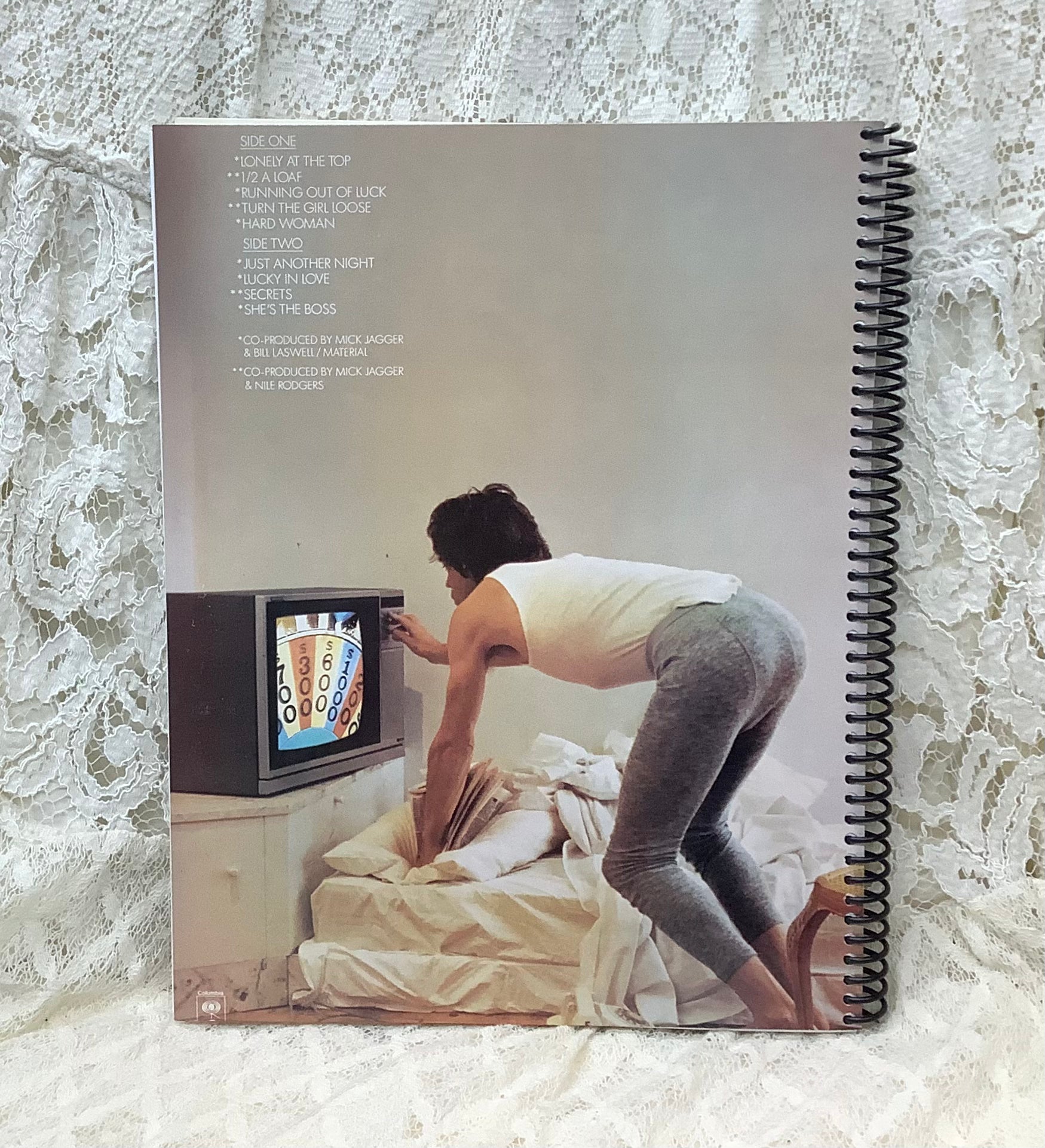 Mick Jagger She’s The Boss Album Cover Notebook