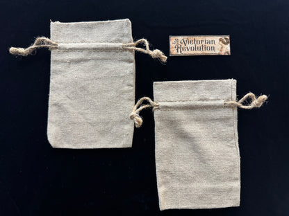 Set of Two Holiday Drawstring Bags
