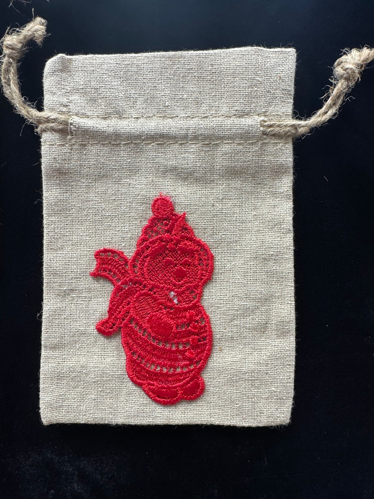 Set of Christmas Drawstring Bags