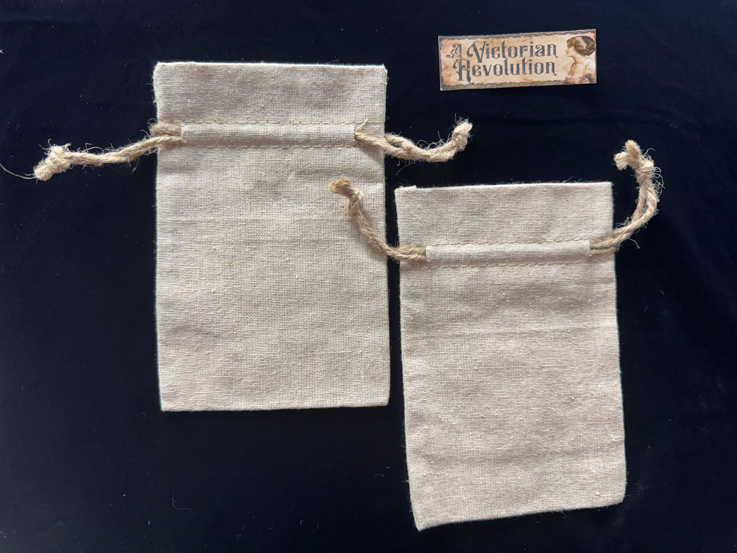 Set of Christmas Drawstring Bags
