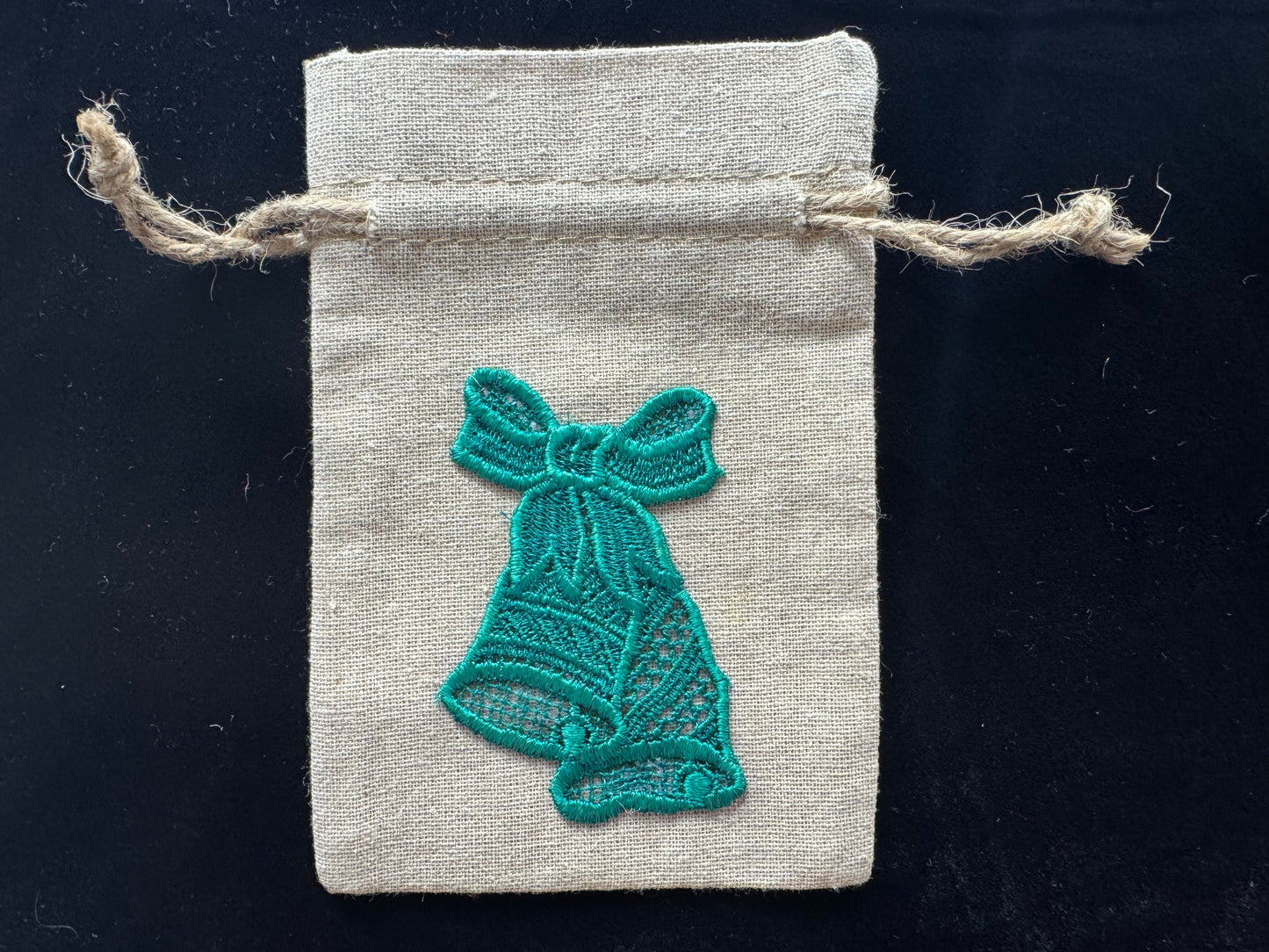 Set of Christmas Drawstring Bags