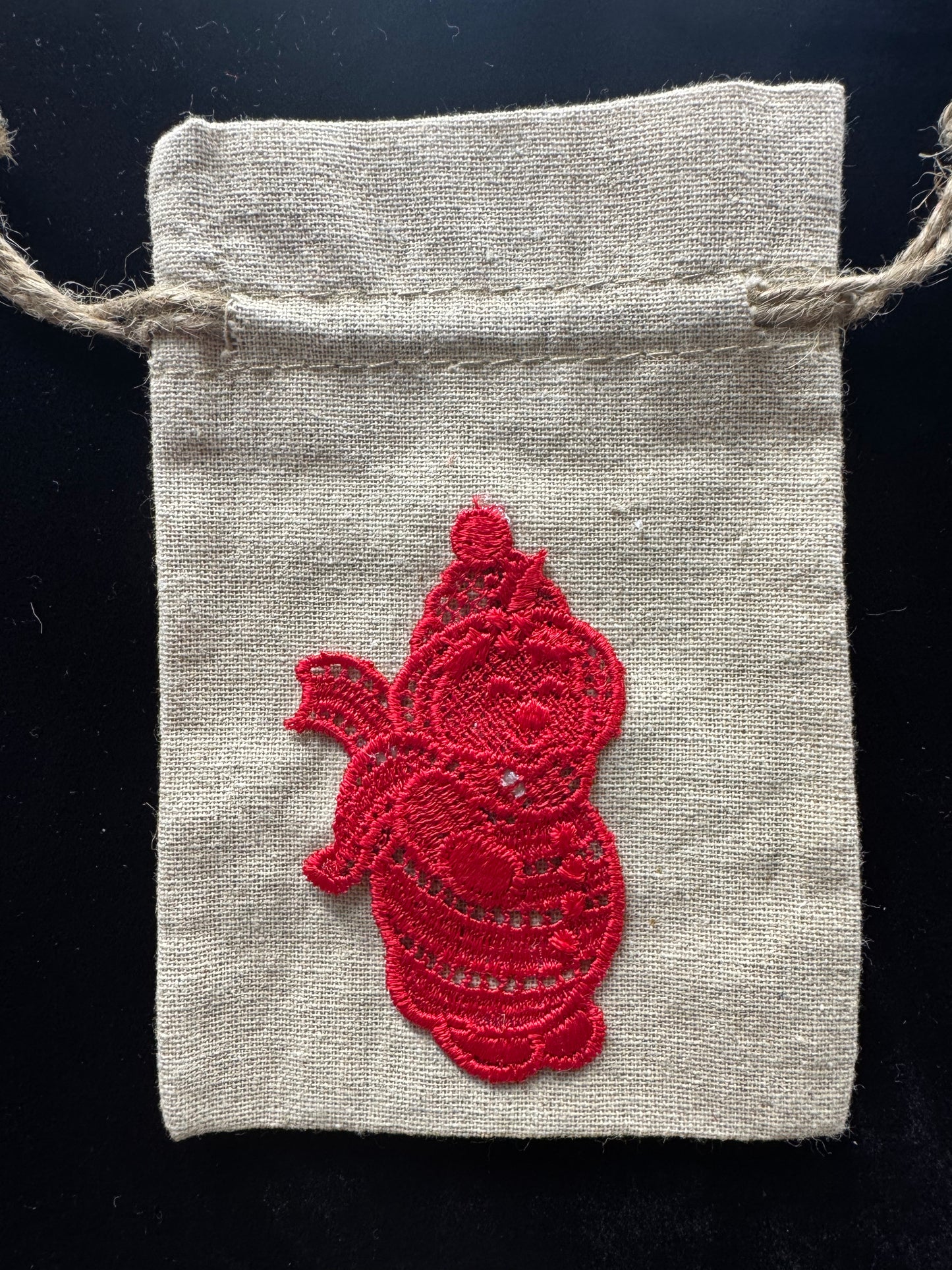 Set of Christmas Drawstring Bags