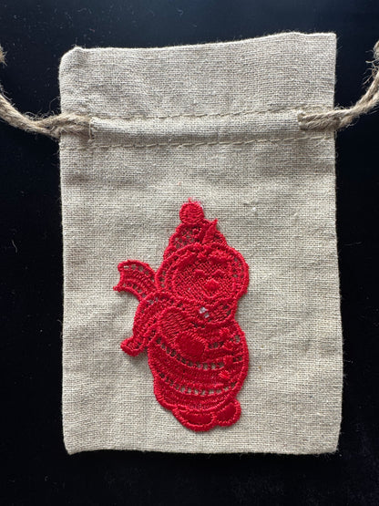 Set of Christmas Drawstring Bags