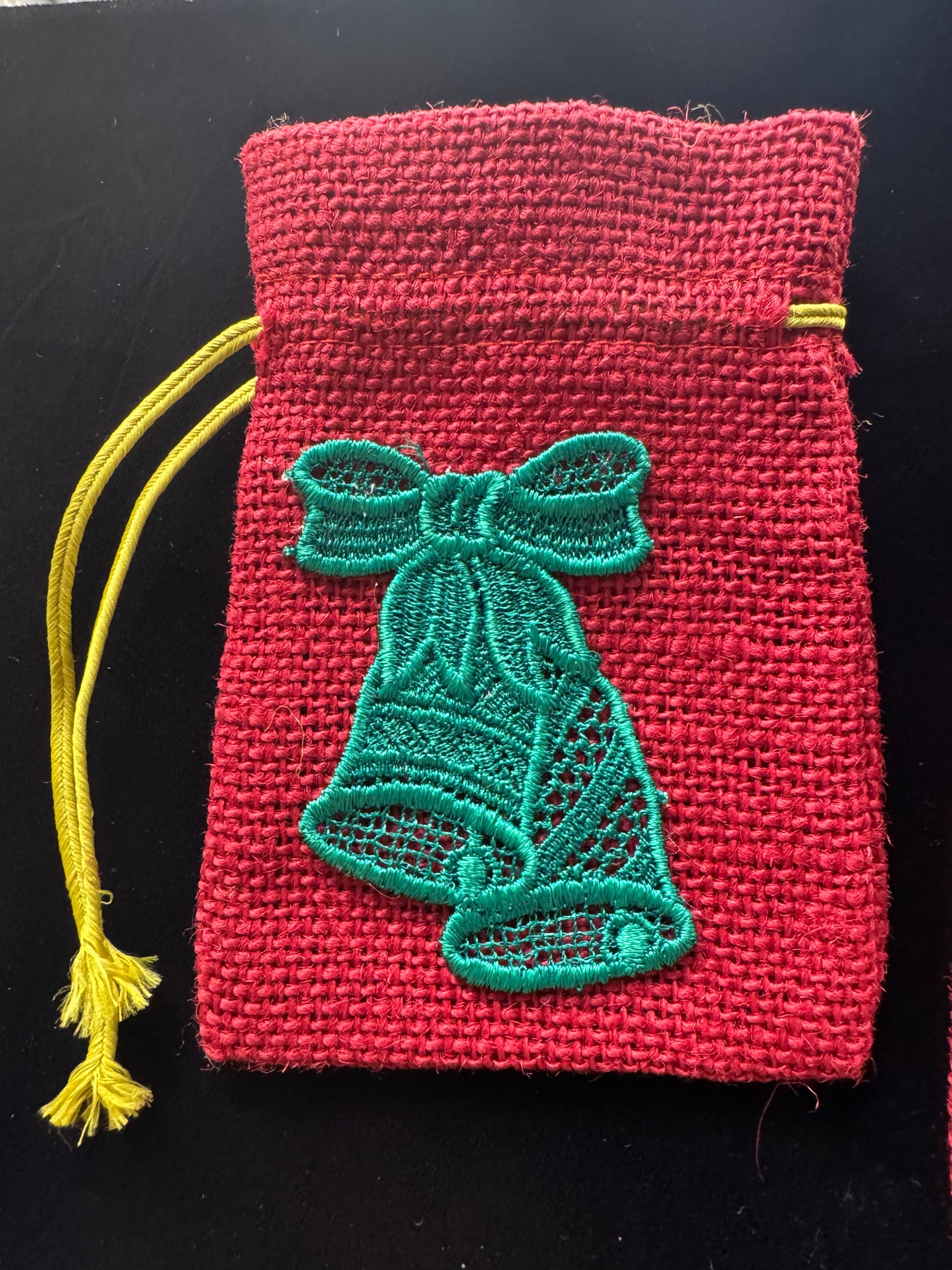 Set of Holiday Drawstring Bags