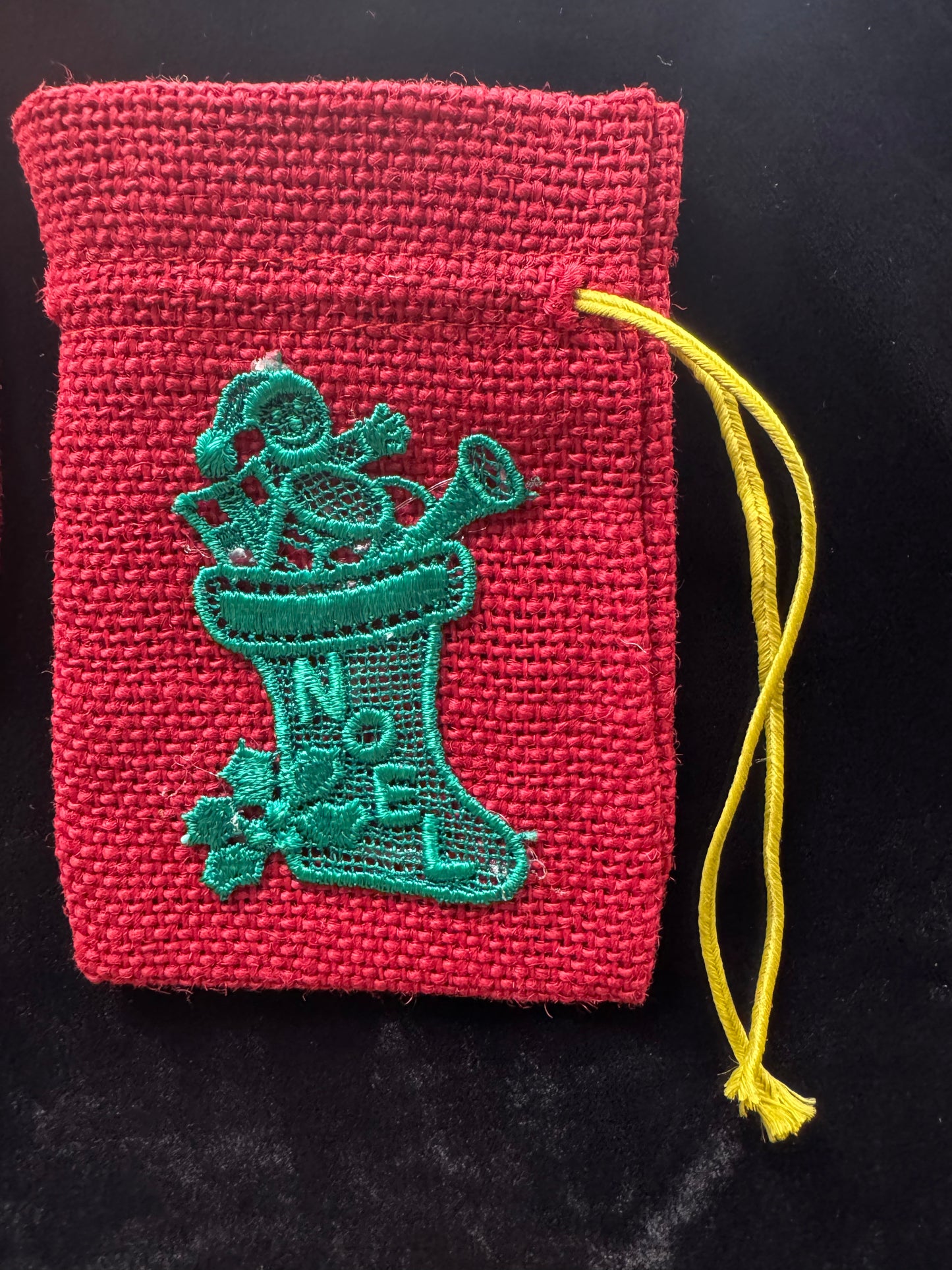 Set of Holiday Drawstring Bags