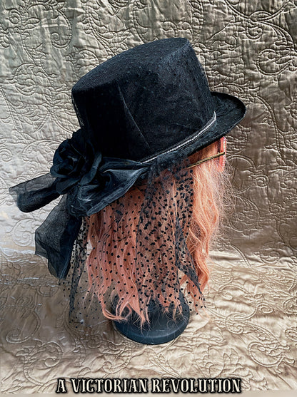 Victorian Gothic Top Hat
 - Funeral Hat
