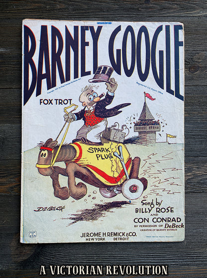 Barney Google - Original 1923 Sheet Music - Billy DeBeck - Fox Trot - Sheet Music - 1923