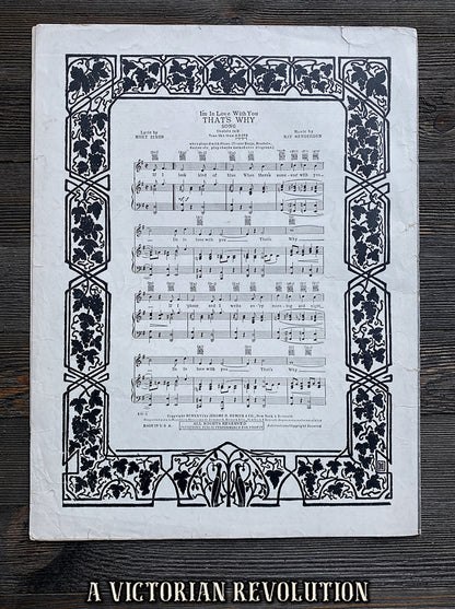 Bye Bye Blackbird - Remick Music Program - Ray Henderson - Jazz Standard - Vintage Sheet Music - 1926