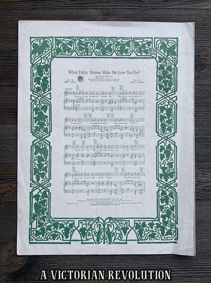 Where the Sweet Forget-Me-Nots Remember - Guy Lombardo - Vintage Romance - Sheet Music - 1929