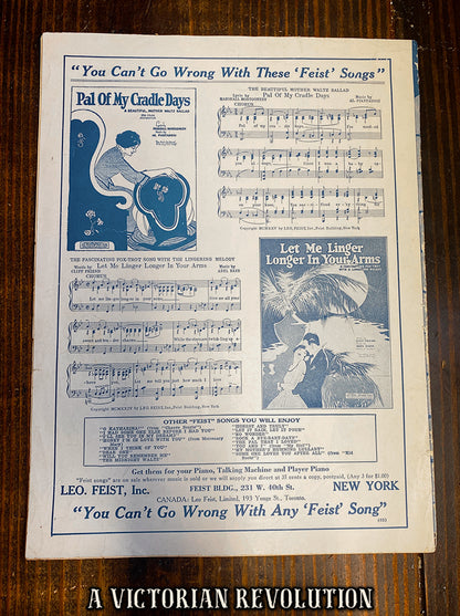 Let It Rain! Let It Pour! (I'll Be In Virginia In The Morning) - Ed. Wynn's Grab Bag - Nora Bayes - Foxtrot - Sheet Music - 1925