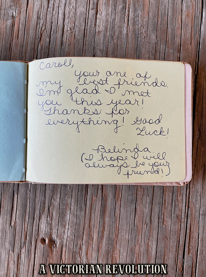 Vintage 1970’s Autograph Book