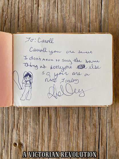 Vintage 1970’s Autograph Book
