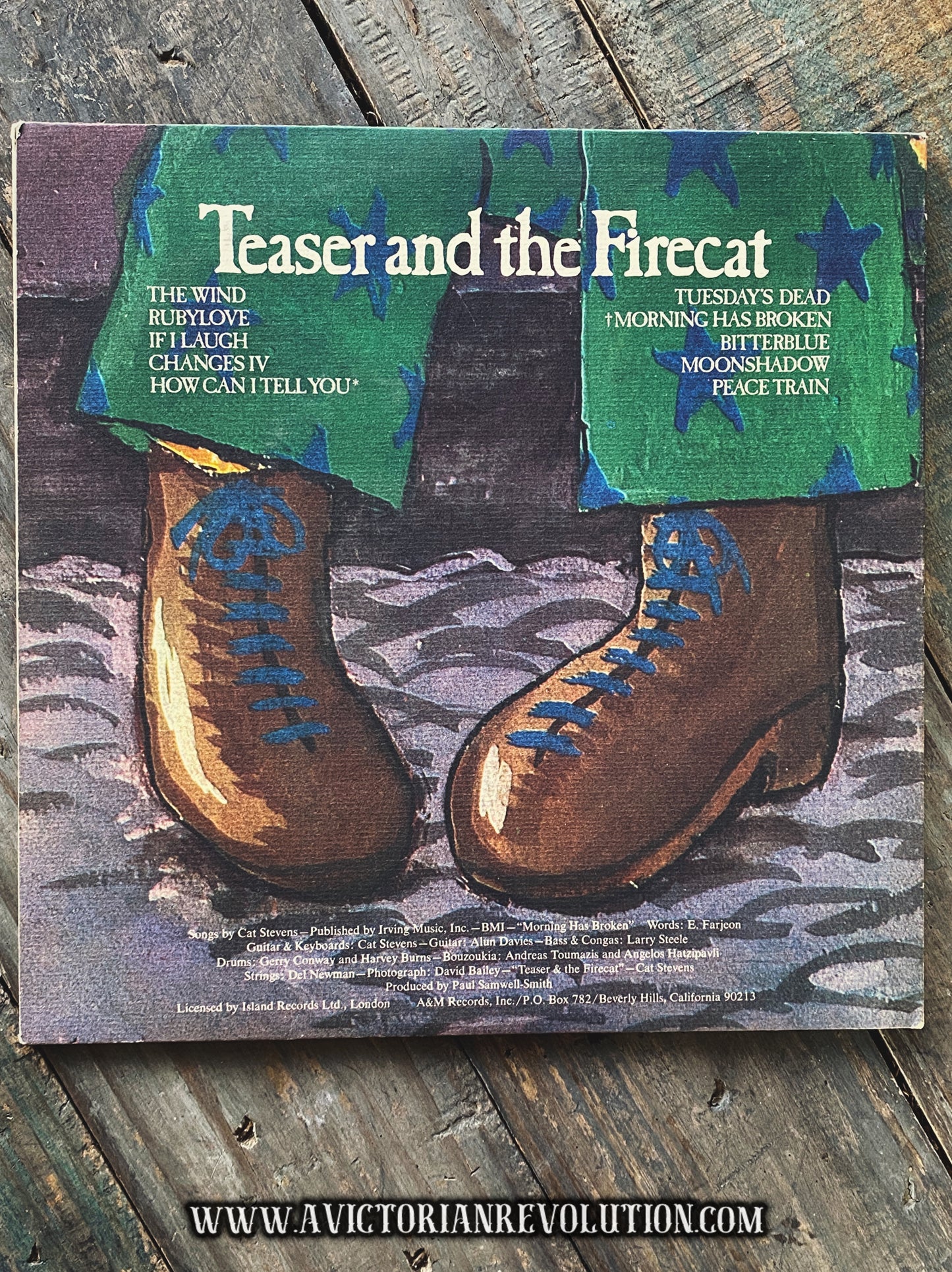 Cat Stevens - Teaser and the Firecat - 1971 - A&M Records - Folk Rock - Vinyl LP Record Album - Used