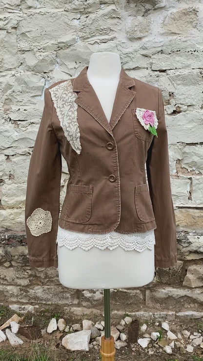 Brown Cotton Jacket - Small