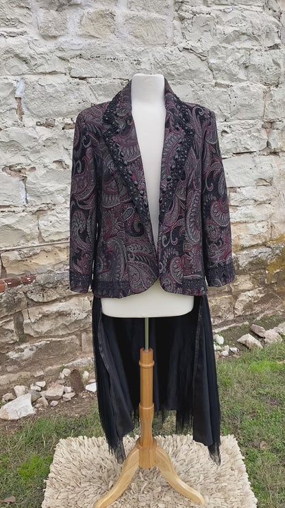 Dark Paisley Jacket - Large
