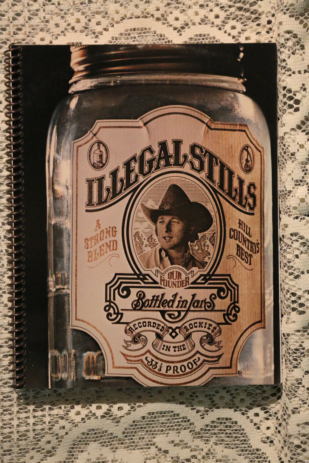 Stephen Stills Illegal Stills Recycled Album Cover Notebook A