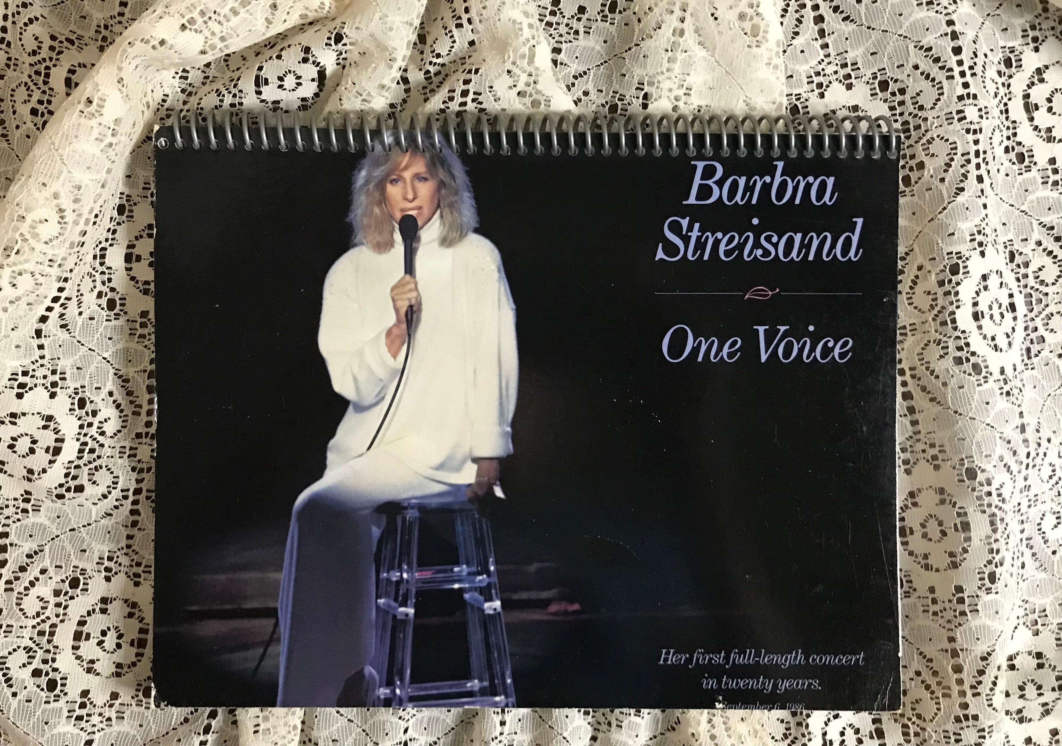 Barbra Streisand One Voice Album Cover Notebook