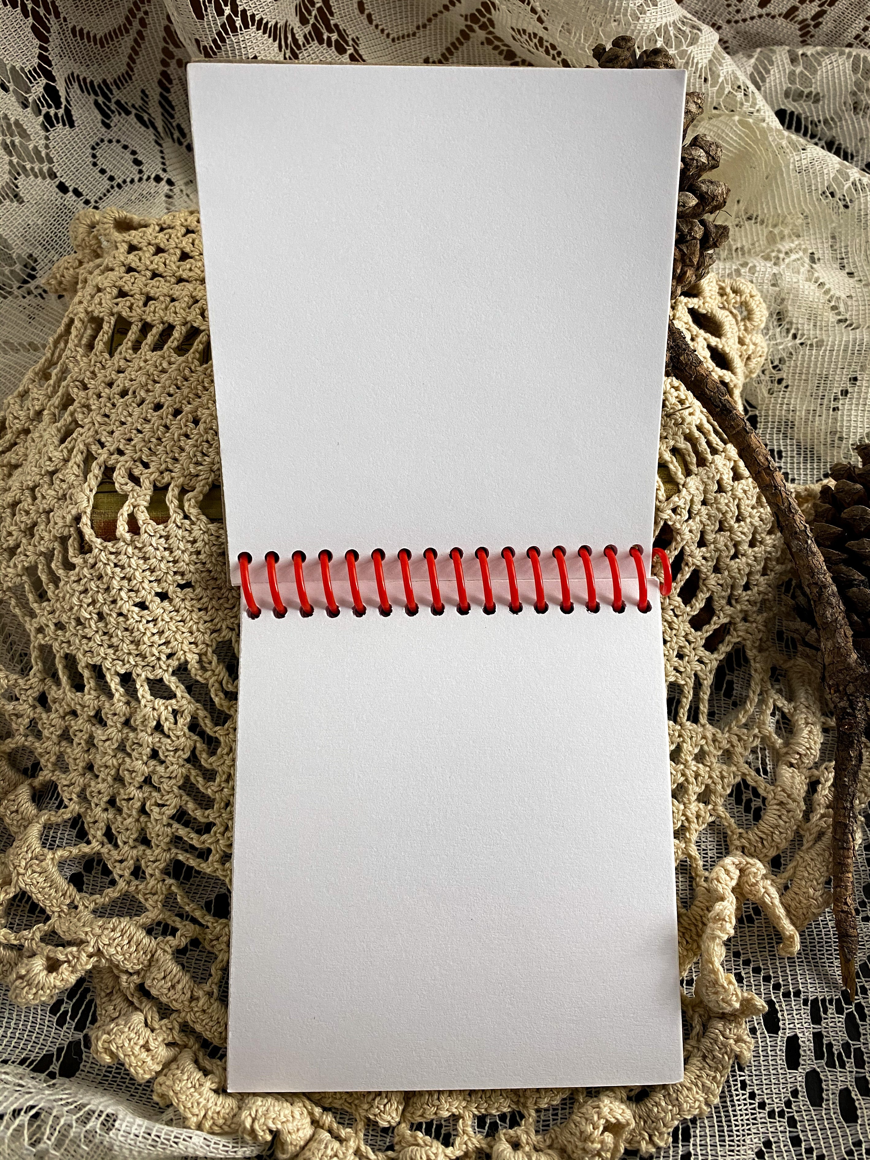 Snowman Recycled Kleenex Box Notebook