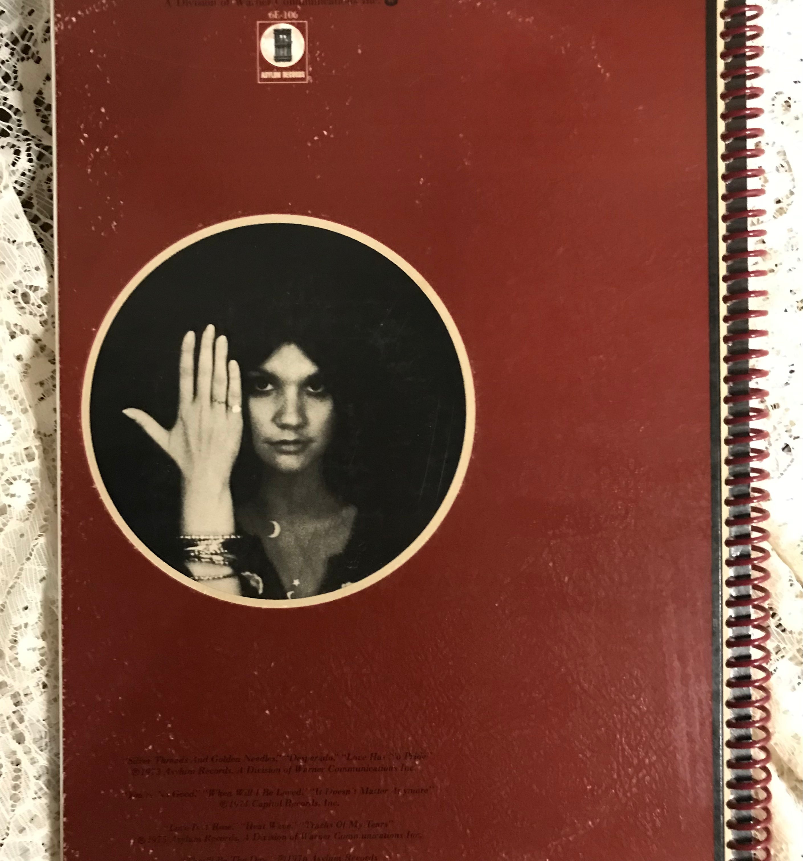 Linda Ronstadt's Greatest Hits  Album Cover Notebook