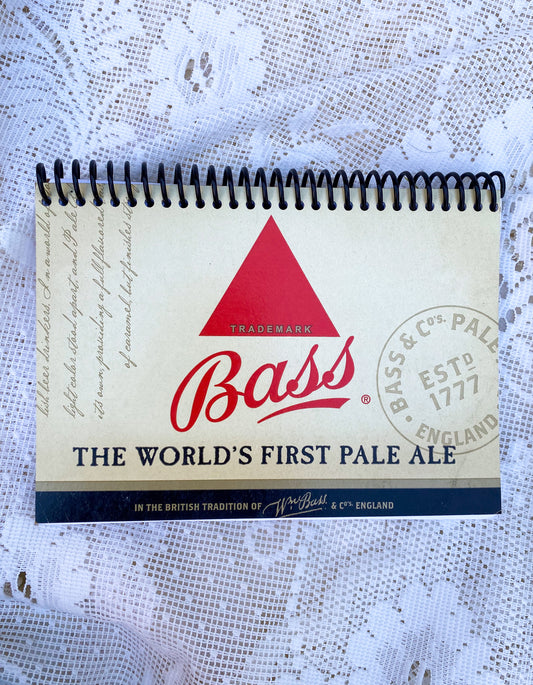 Bass Pale Ale Recycled Beer Carton Notebook