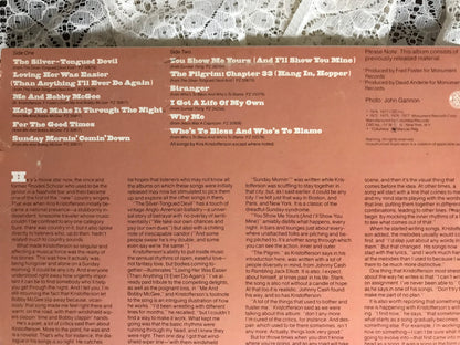 Kris Kristofferson, Songs Of, Album Cover Notebook