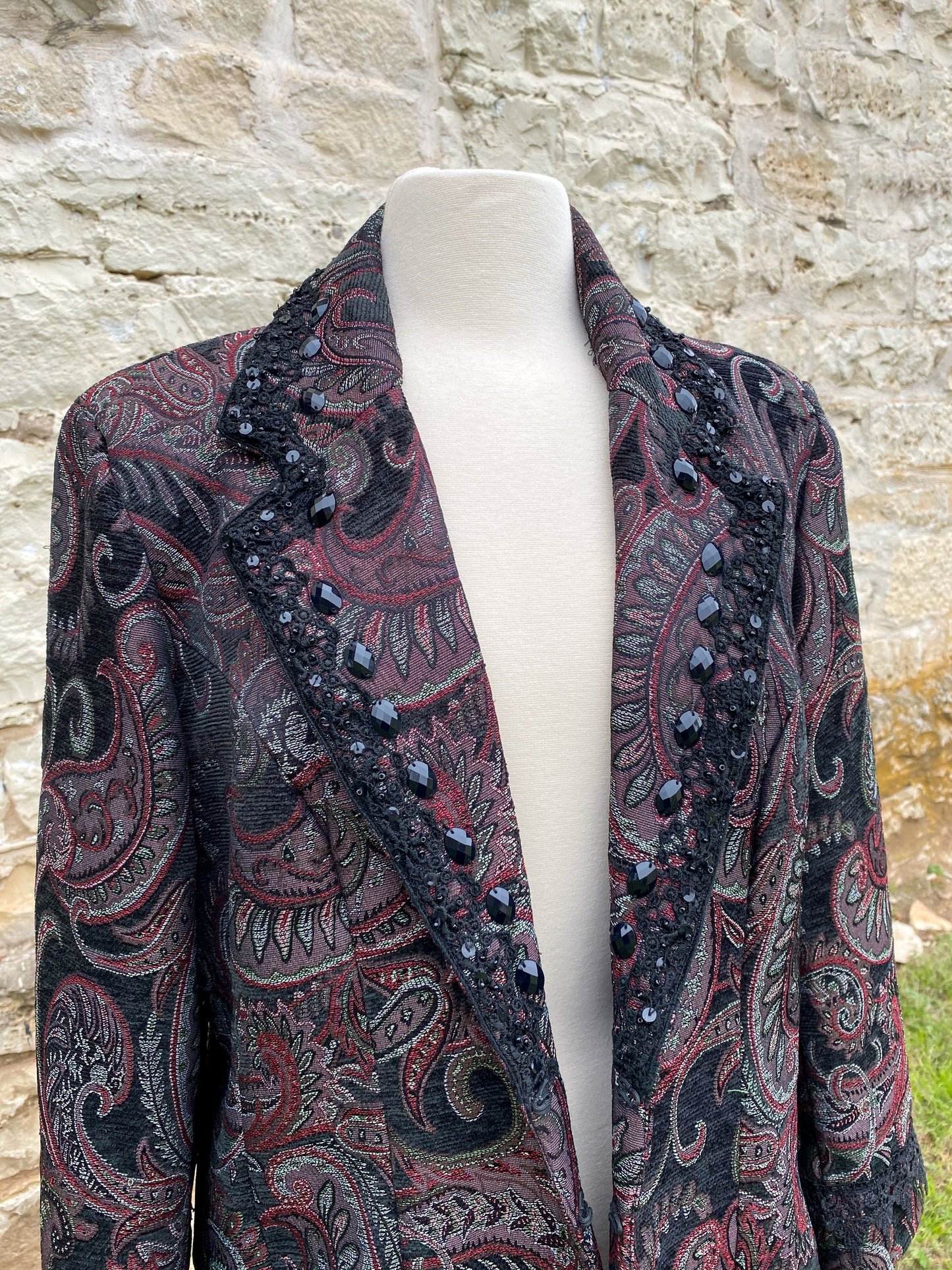 Dark Paisley Jacket - Large