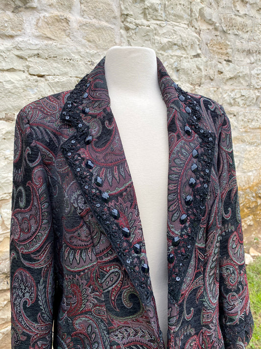 Dark Paisley Jacket - Large