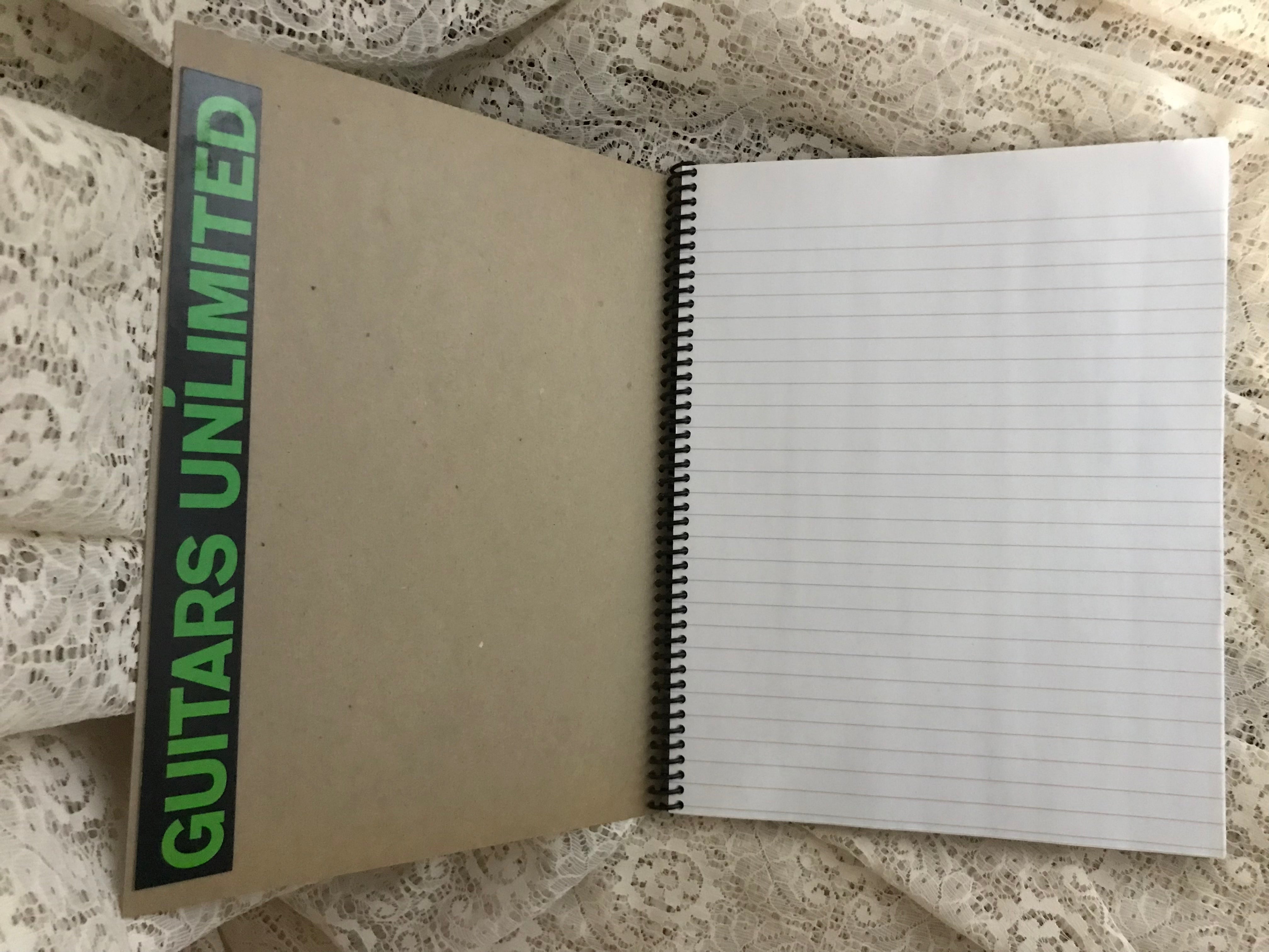 Guitars Unlimited Album Cover Notebook