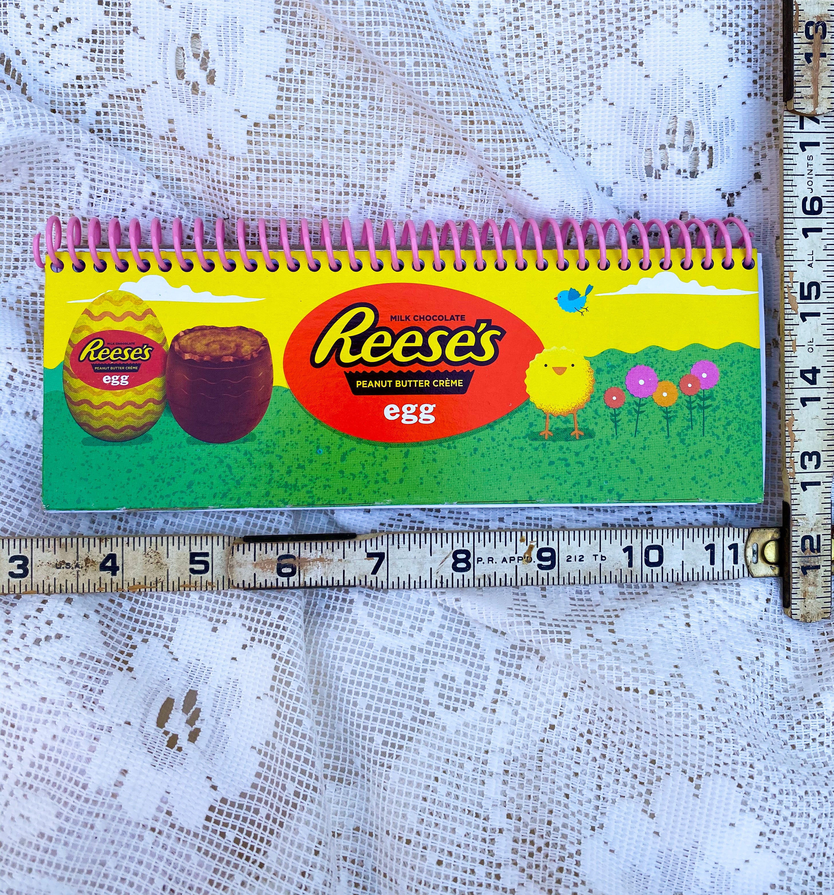 Reese’s Easter Eggs Upcycled Spiral Notebook