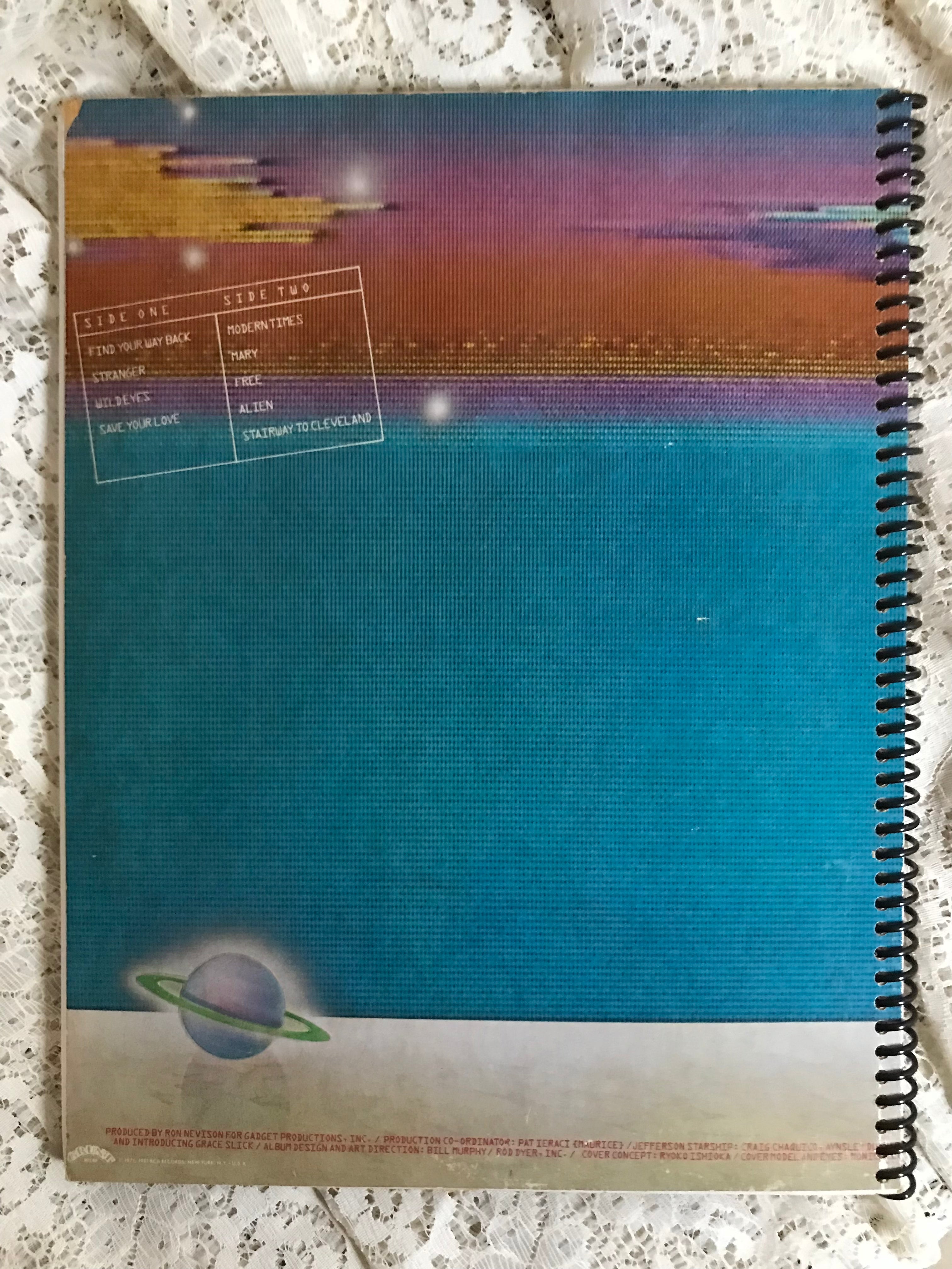 Jefferson Starship Modern Times Album Cover Notebook