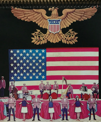 1969 Six Flags Red White and Blue Album Cover Notebook