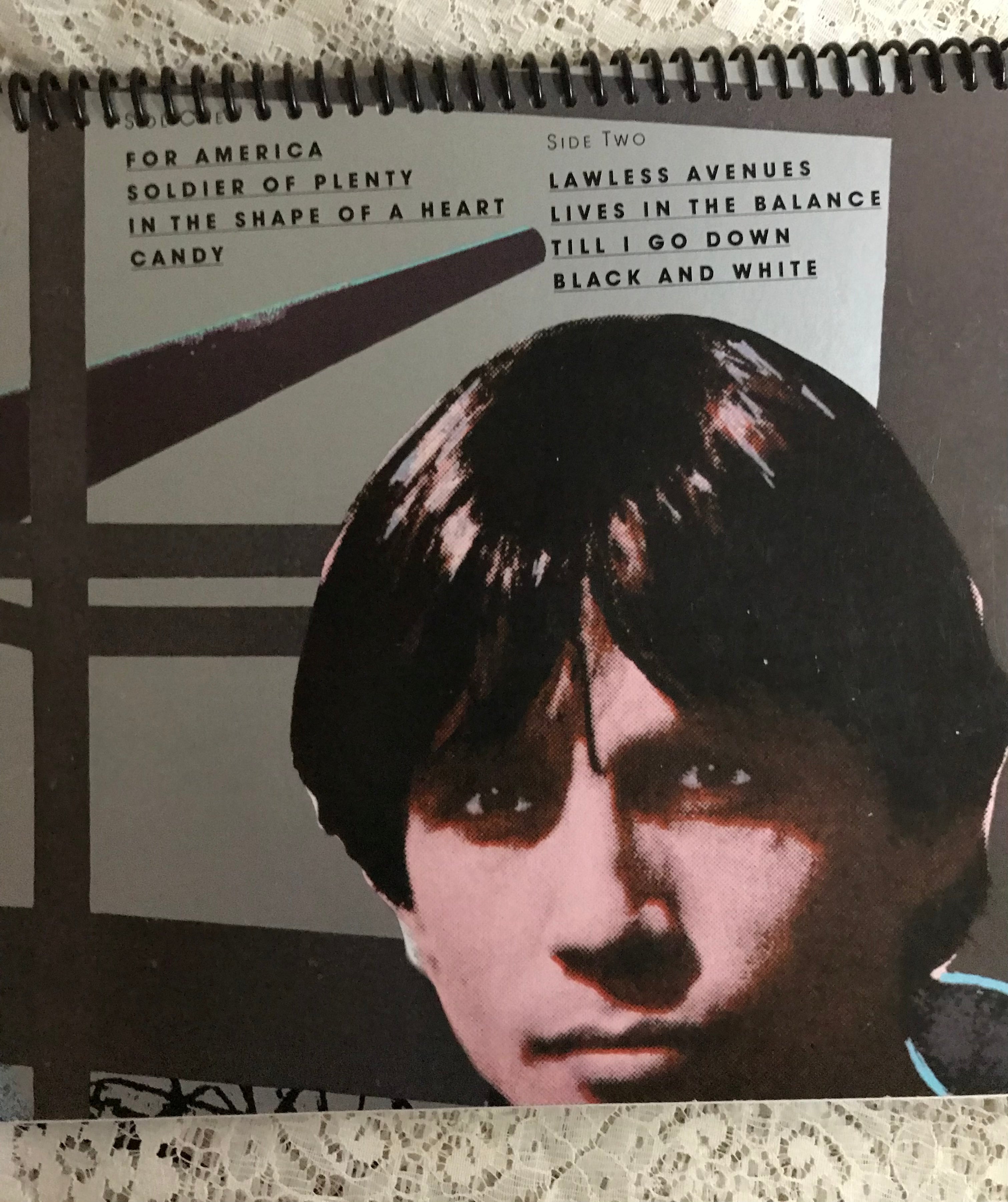 Jackson Browne Lives in the Balance Album Cover Notebook