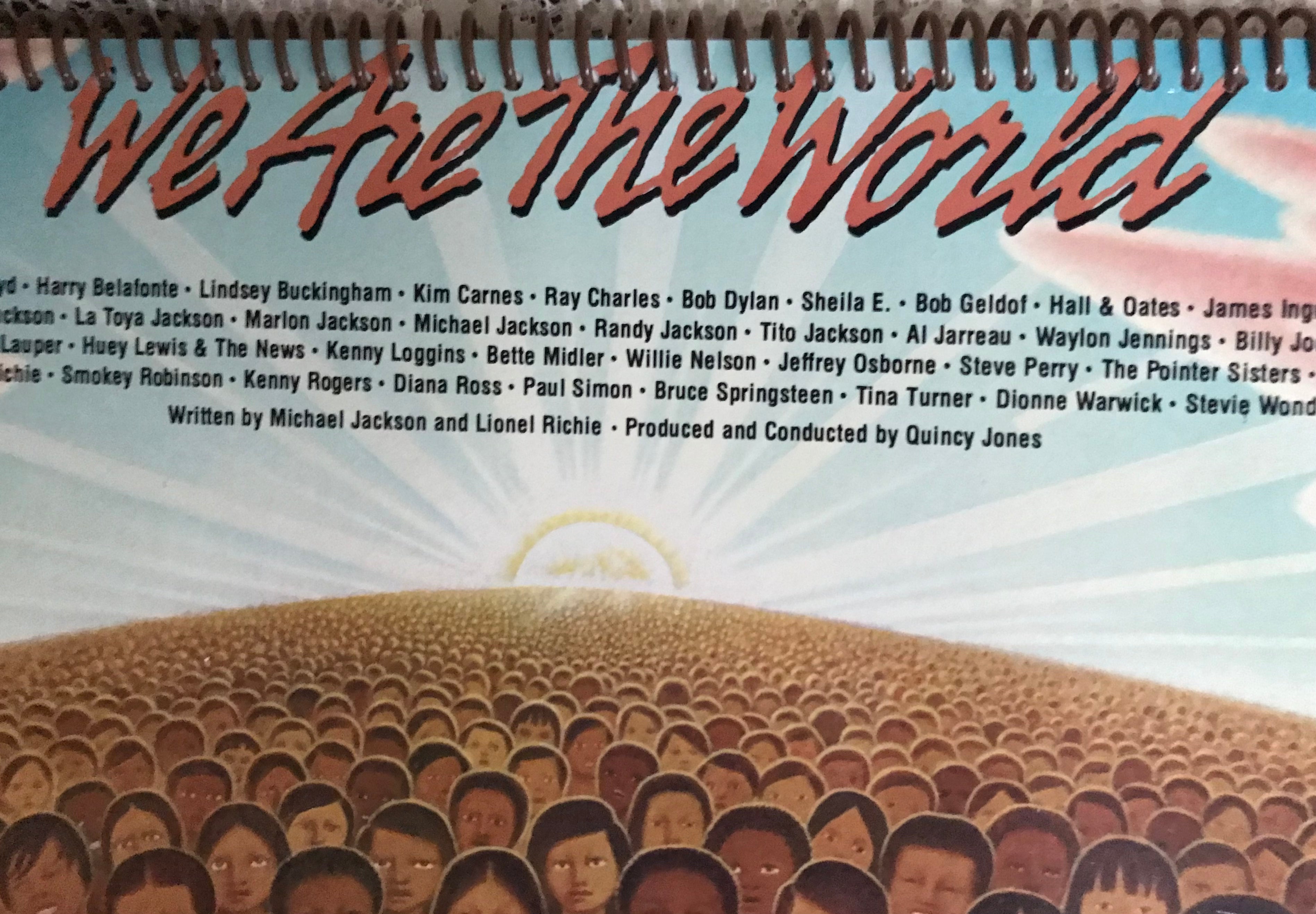 We Are The  World Album Cover Notebook