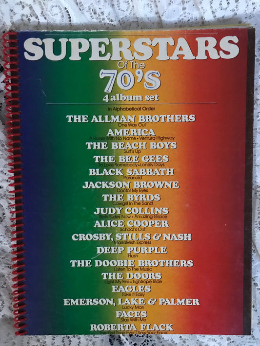 Superstars of the 70s Album Cover Notebook
