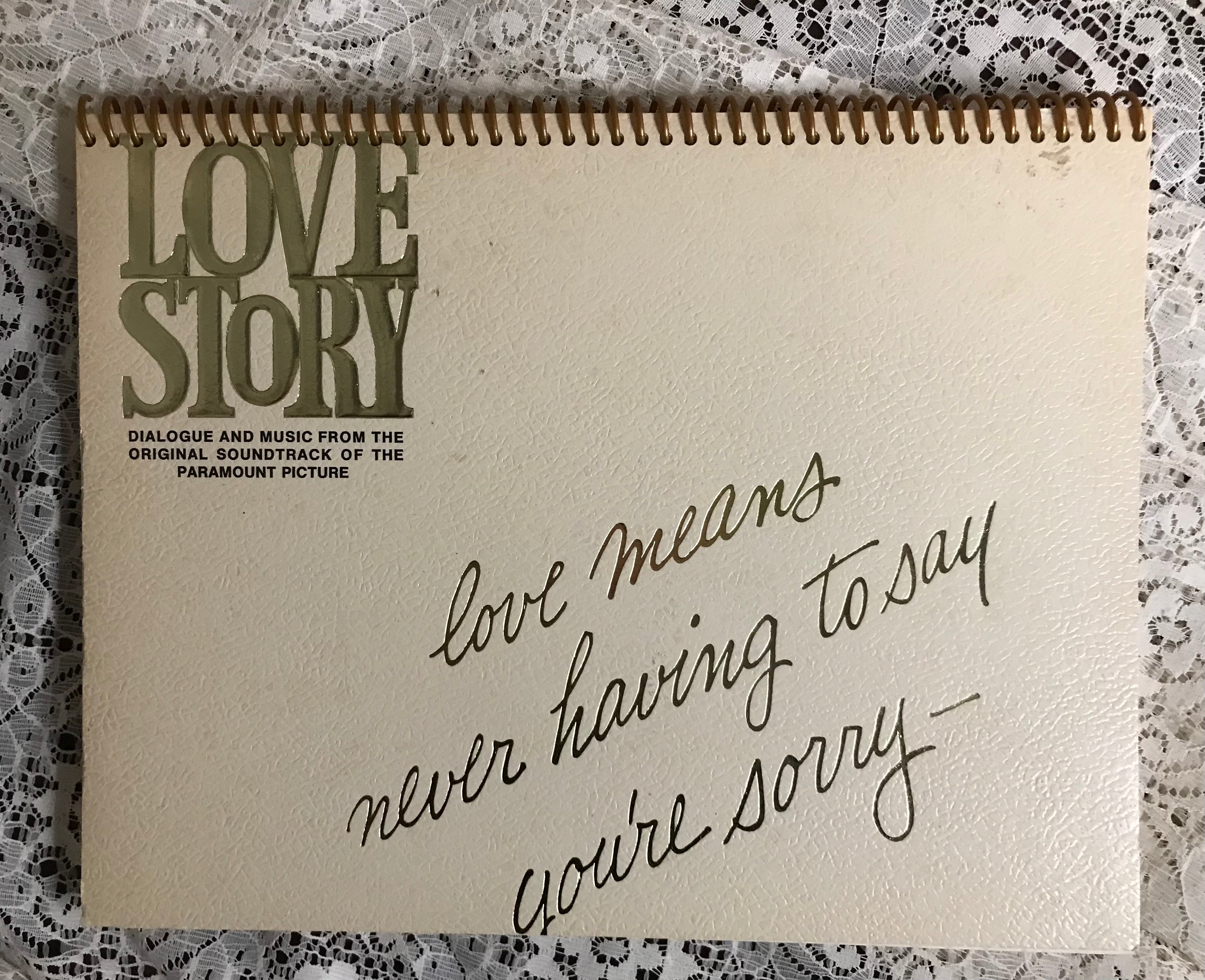 Love Story Album Cover Notebook