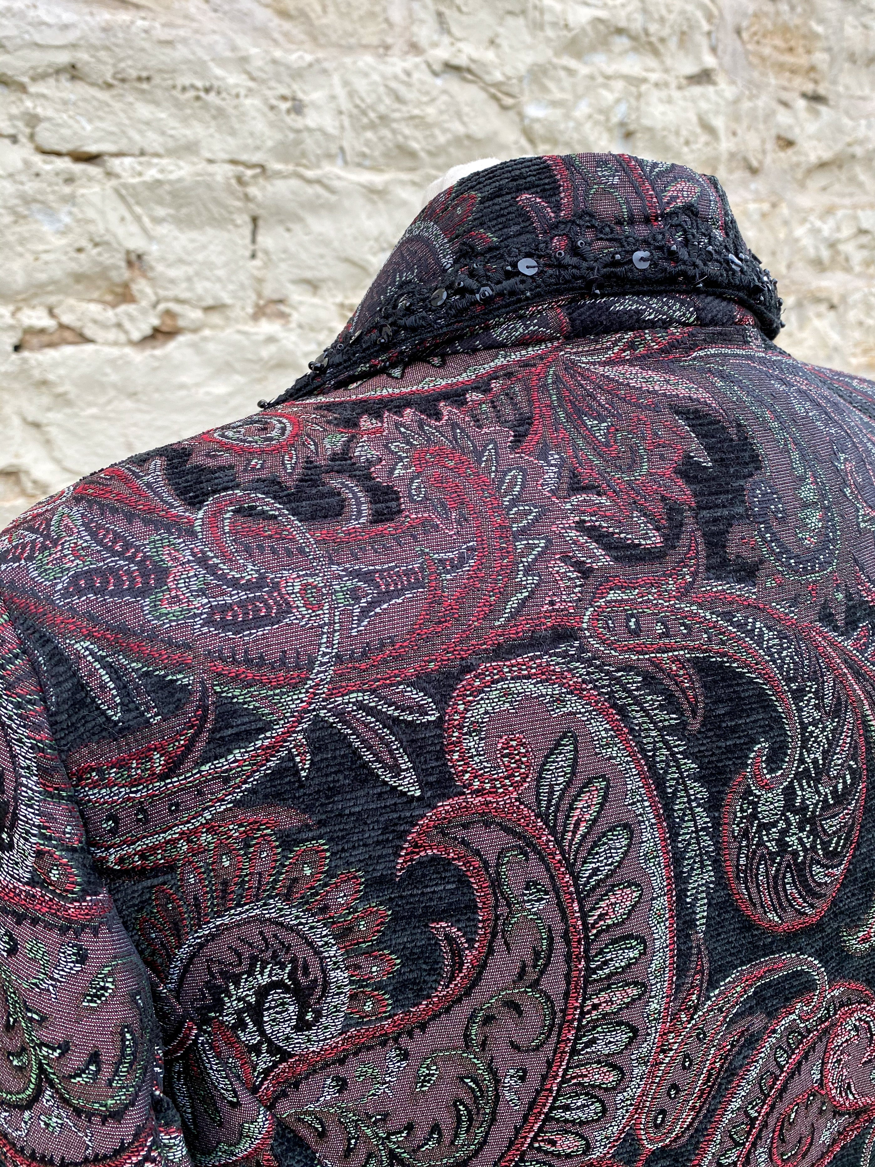 Dark Paisley Jacket - Large