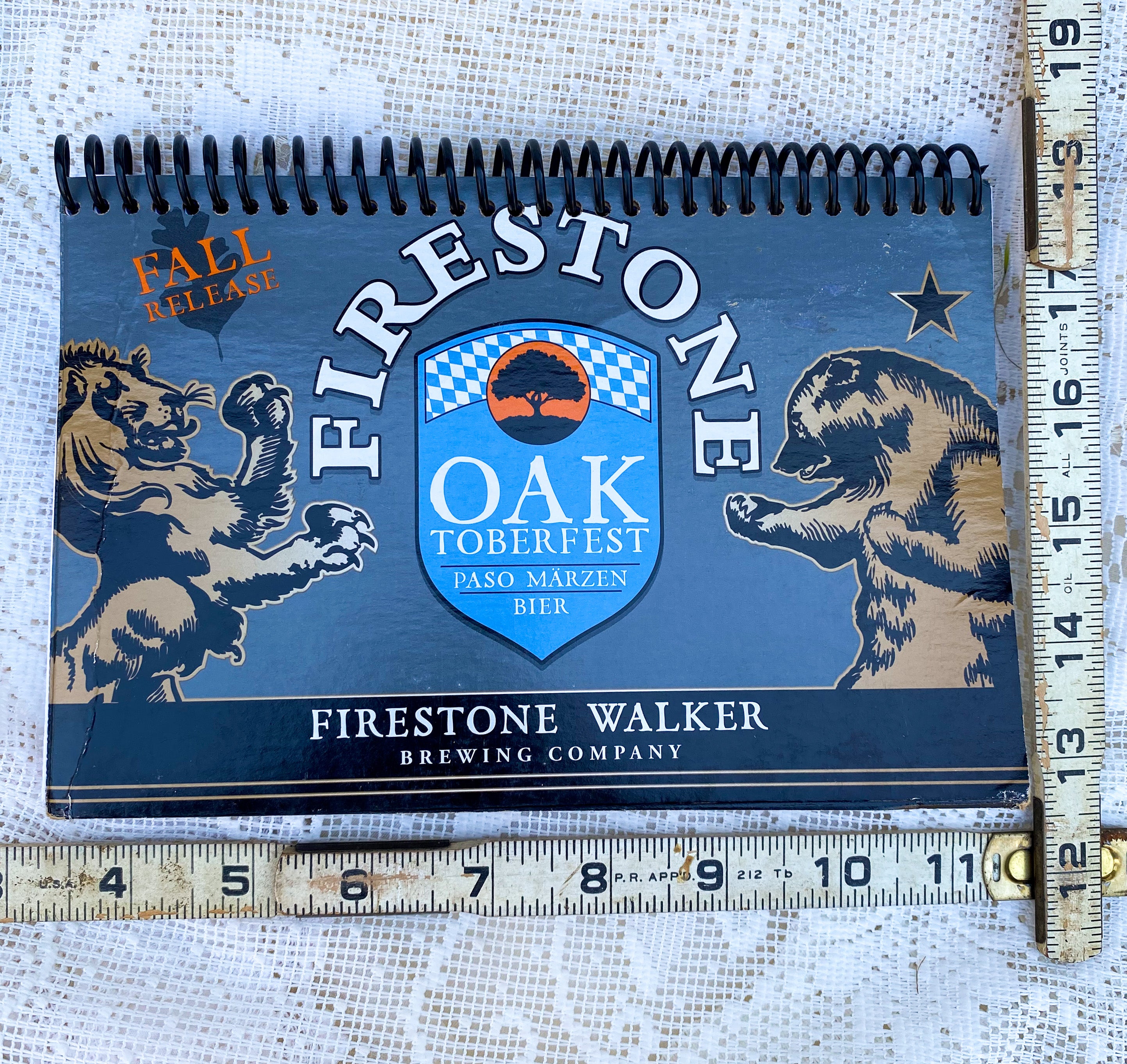 Firestone Oaktoberfest Recycled Beer Carton Notebook