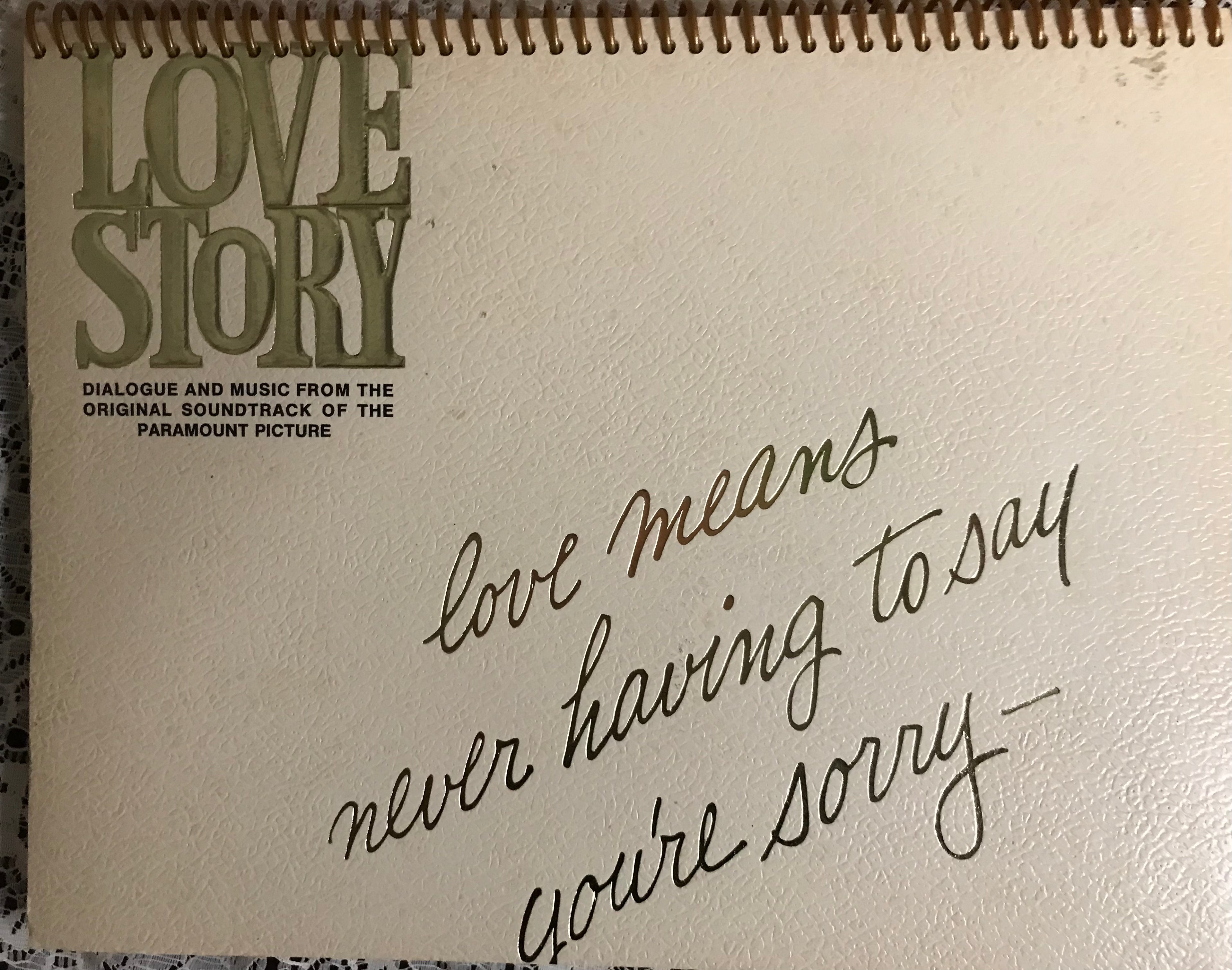 Love Story Album Cover Notebook