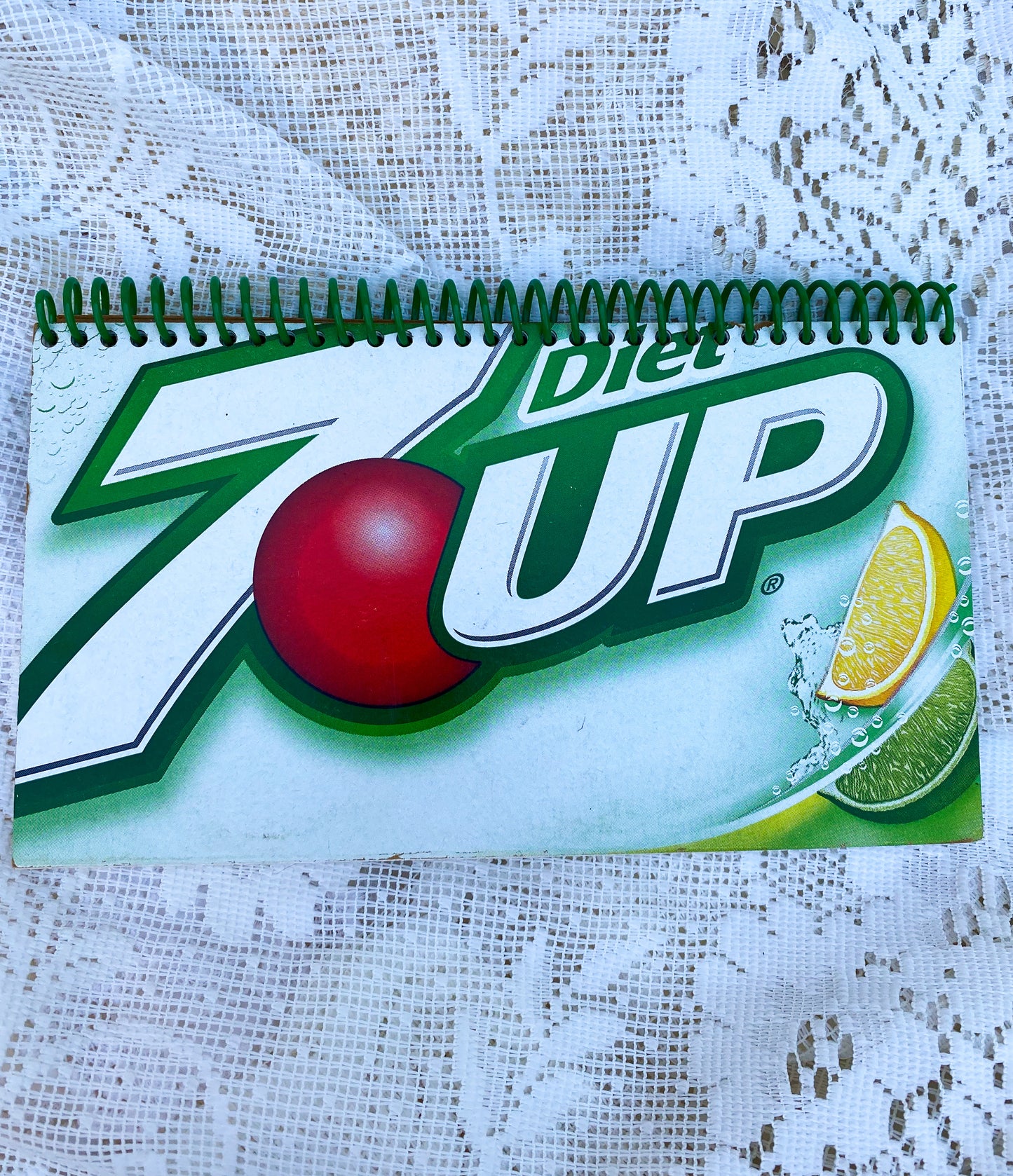 Diet 7UP Upcycled Spiral Notebook