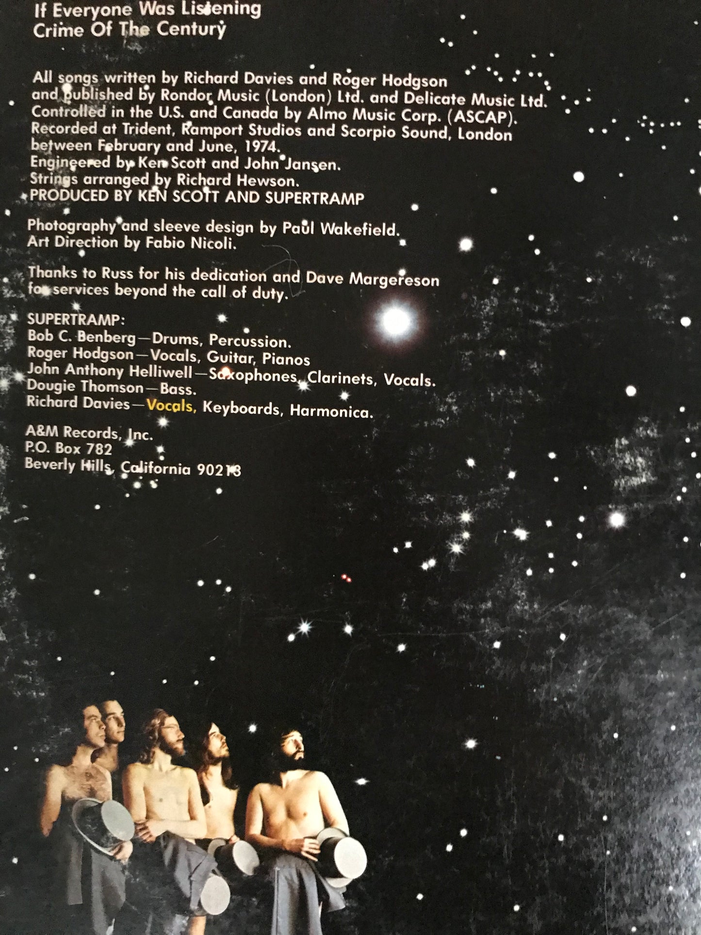 Supertramp Album Cover Notebook