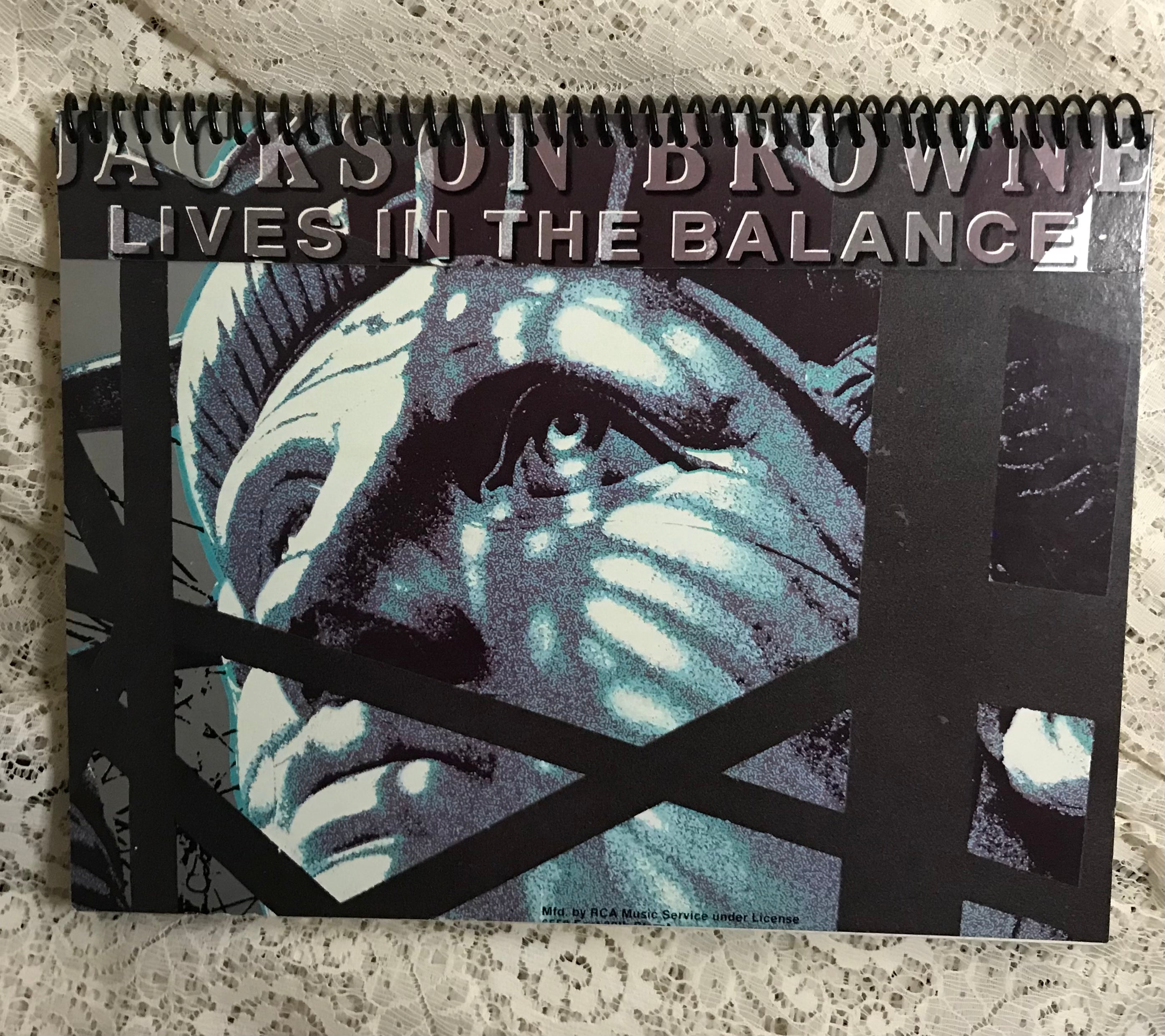 Jackson Browne Lives in the Balance Album Cover Notebook