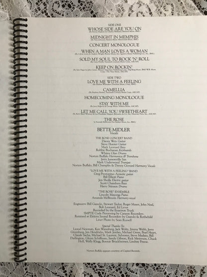 Bette Midler The Rose Album Cover Notebook