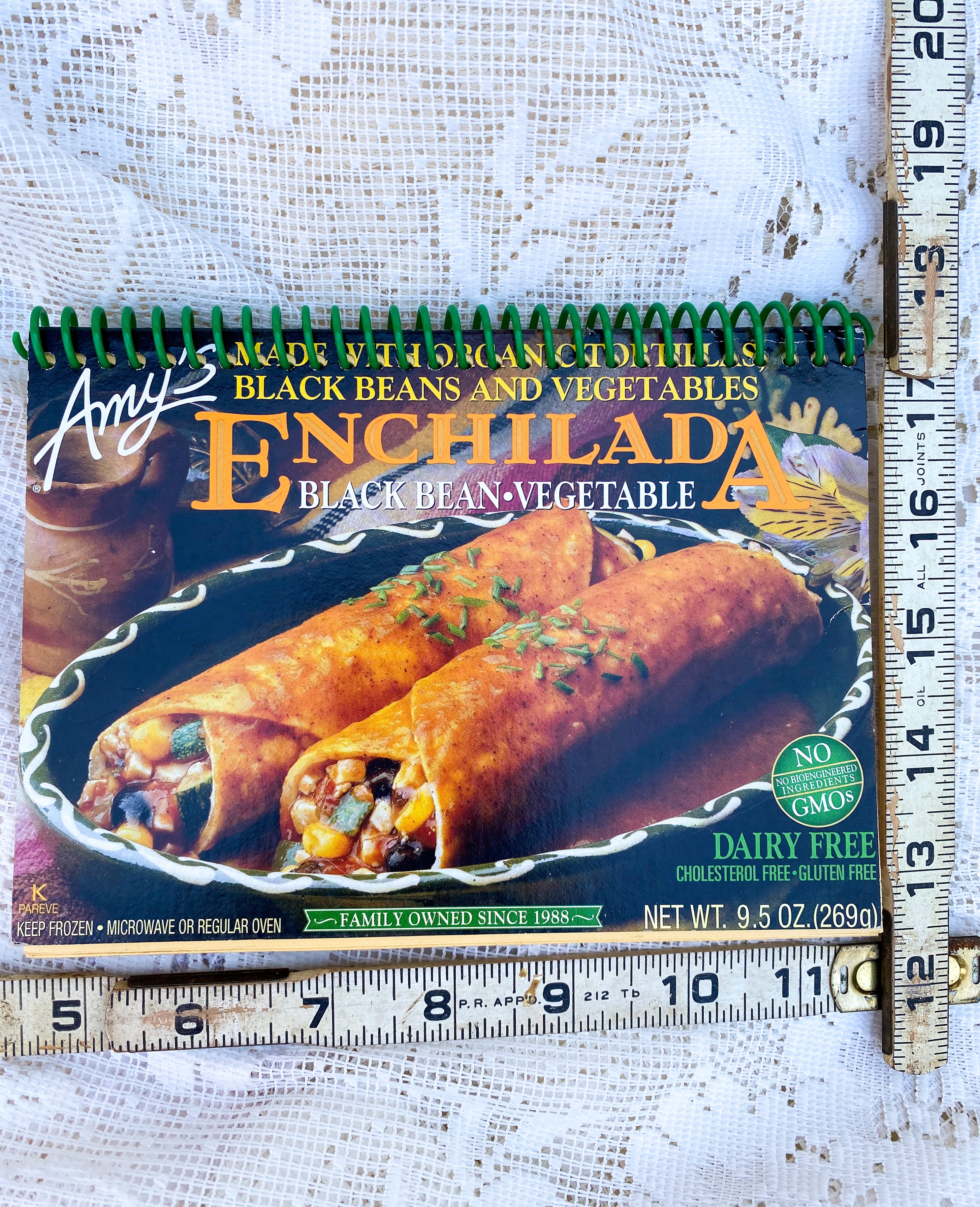 Amy’s Organic Enchiladas Recycled Notebook - Green Spiral