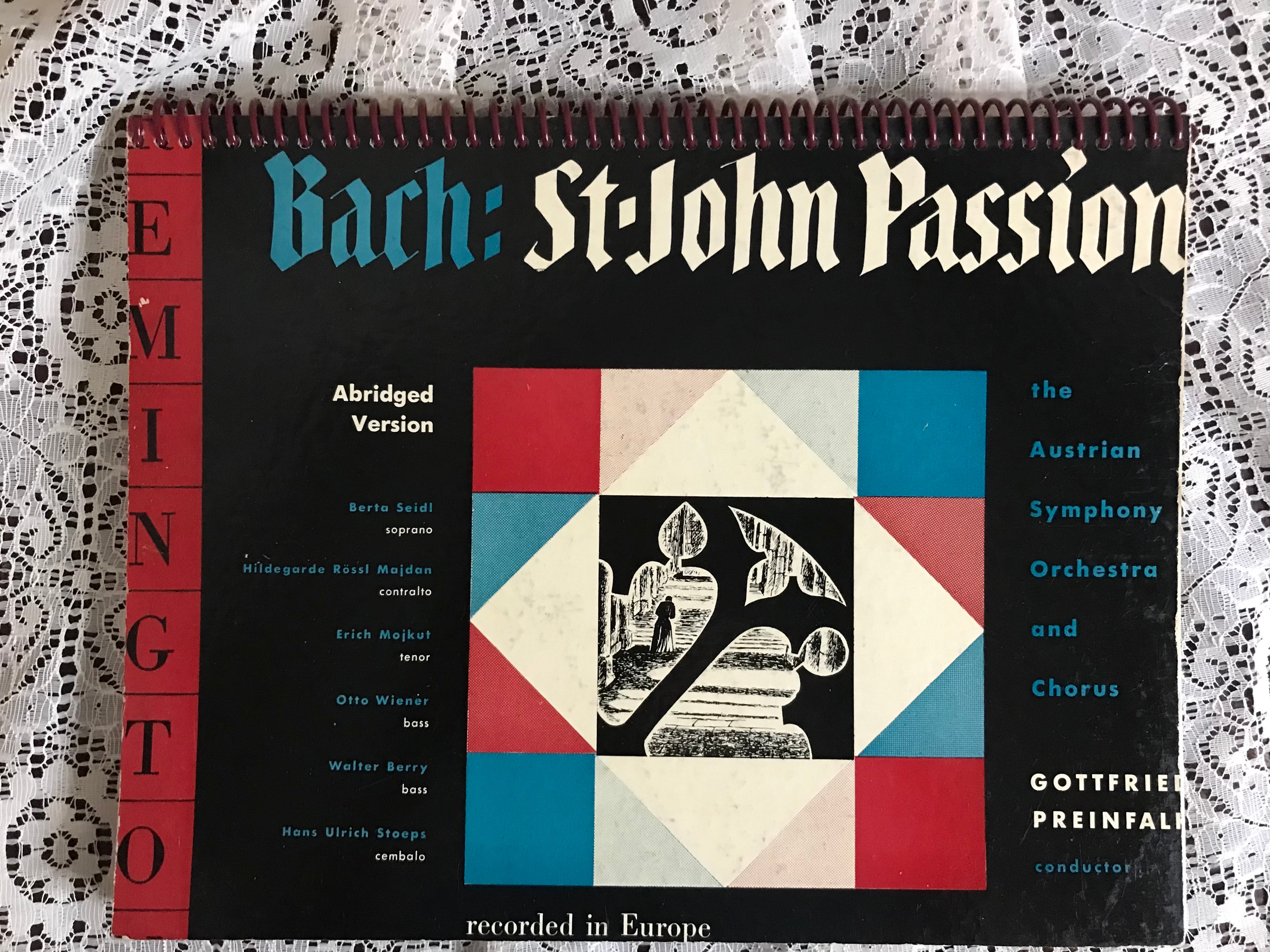 Bach / St. John Passion Album Cover Notebook