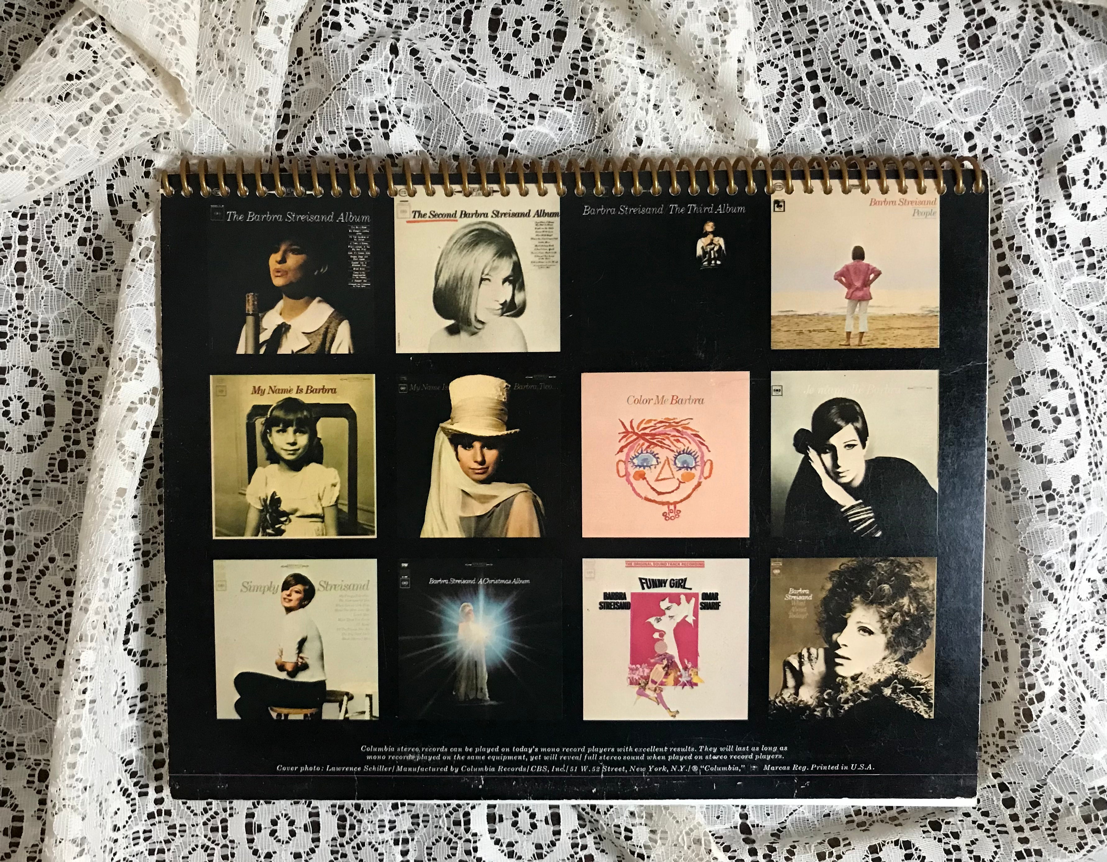 Barbra Streisand’s Greatest Hits Album Cover Notebook