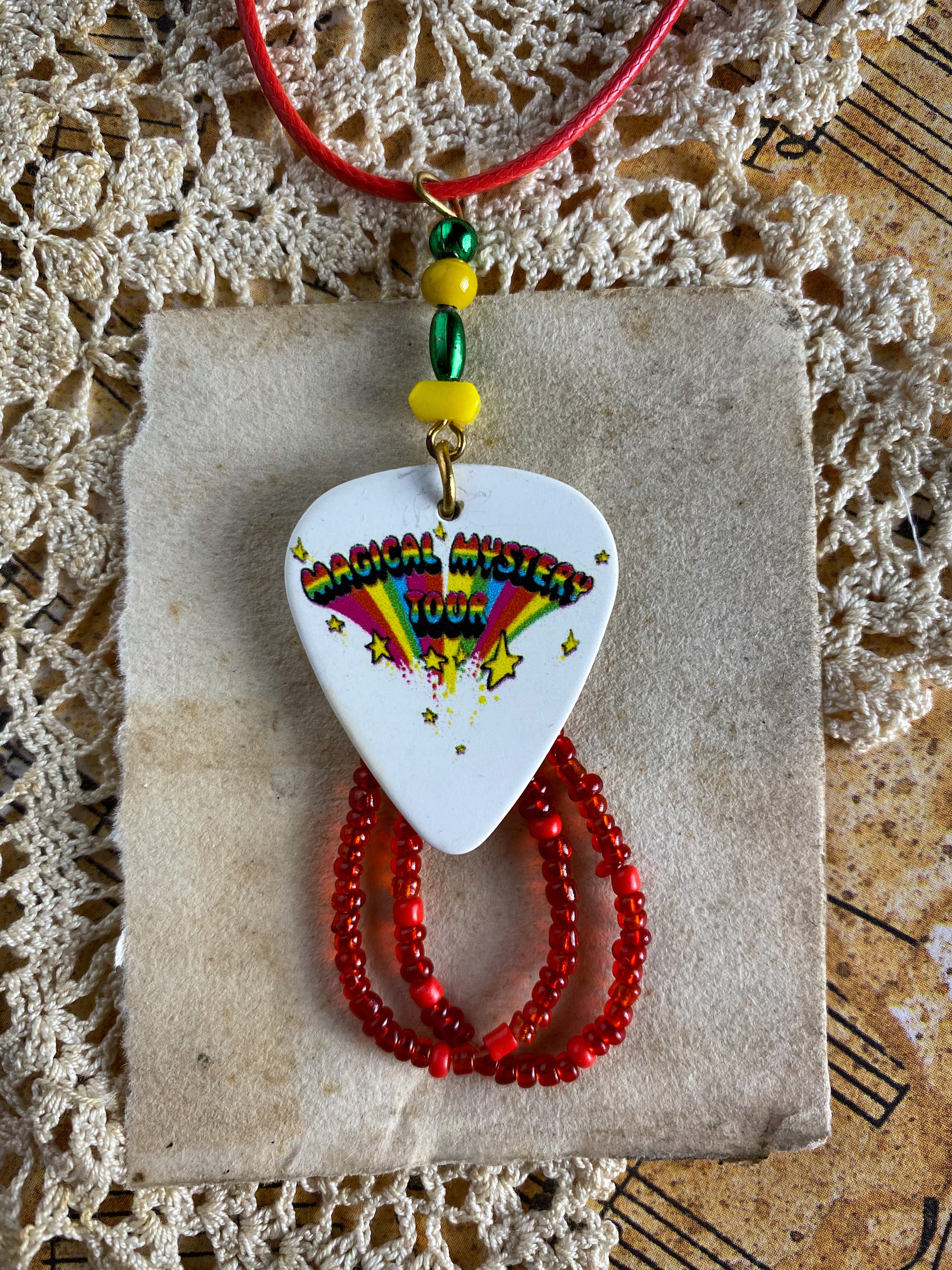 Guitar Pick Necklace - The Beatles - Magical Mystery Tour