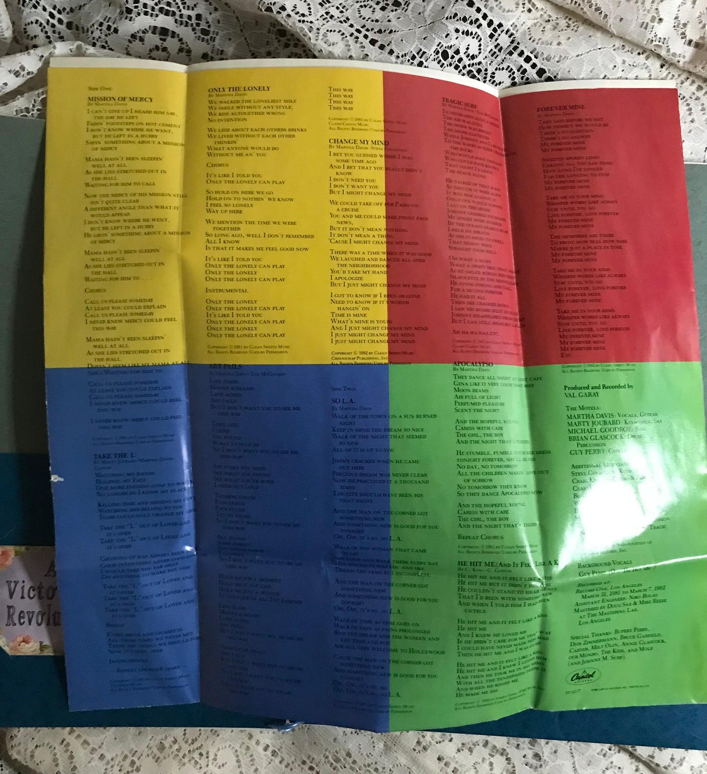 The Motels Album Cover Notebook